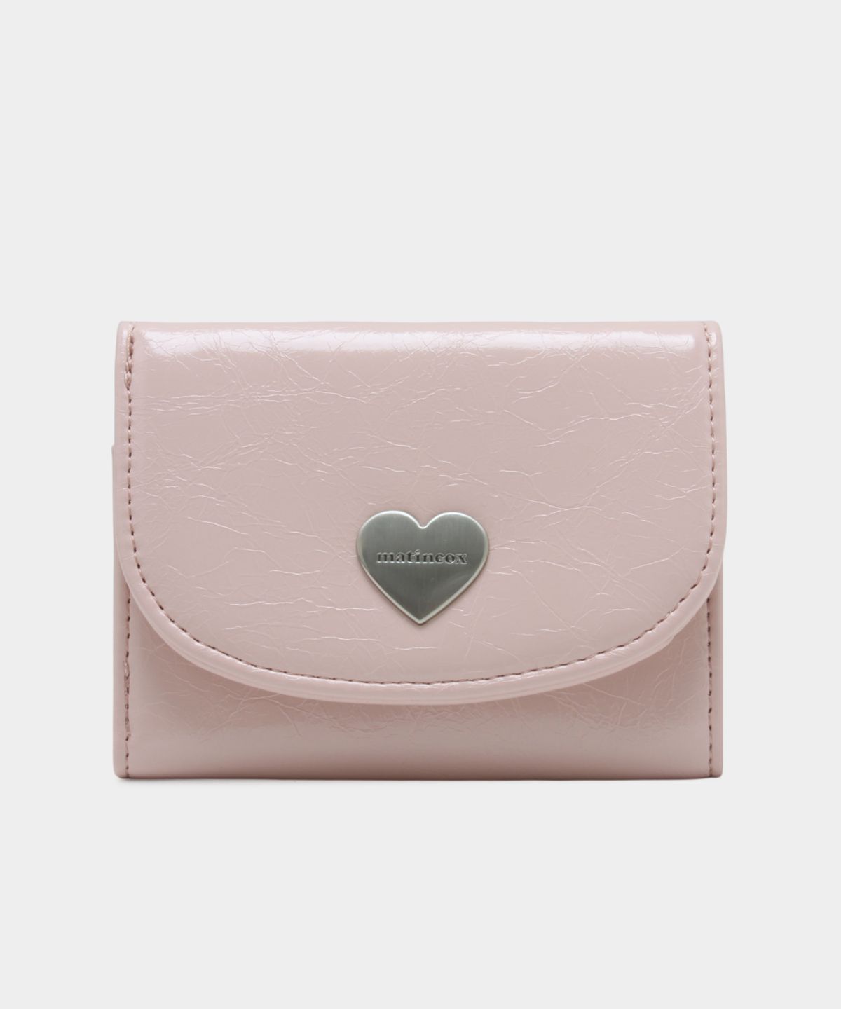 마틴콕스(MATINCOX) Heart Fold Wallet - Softpink