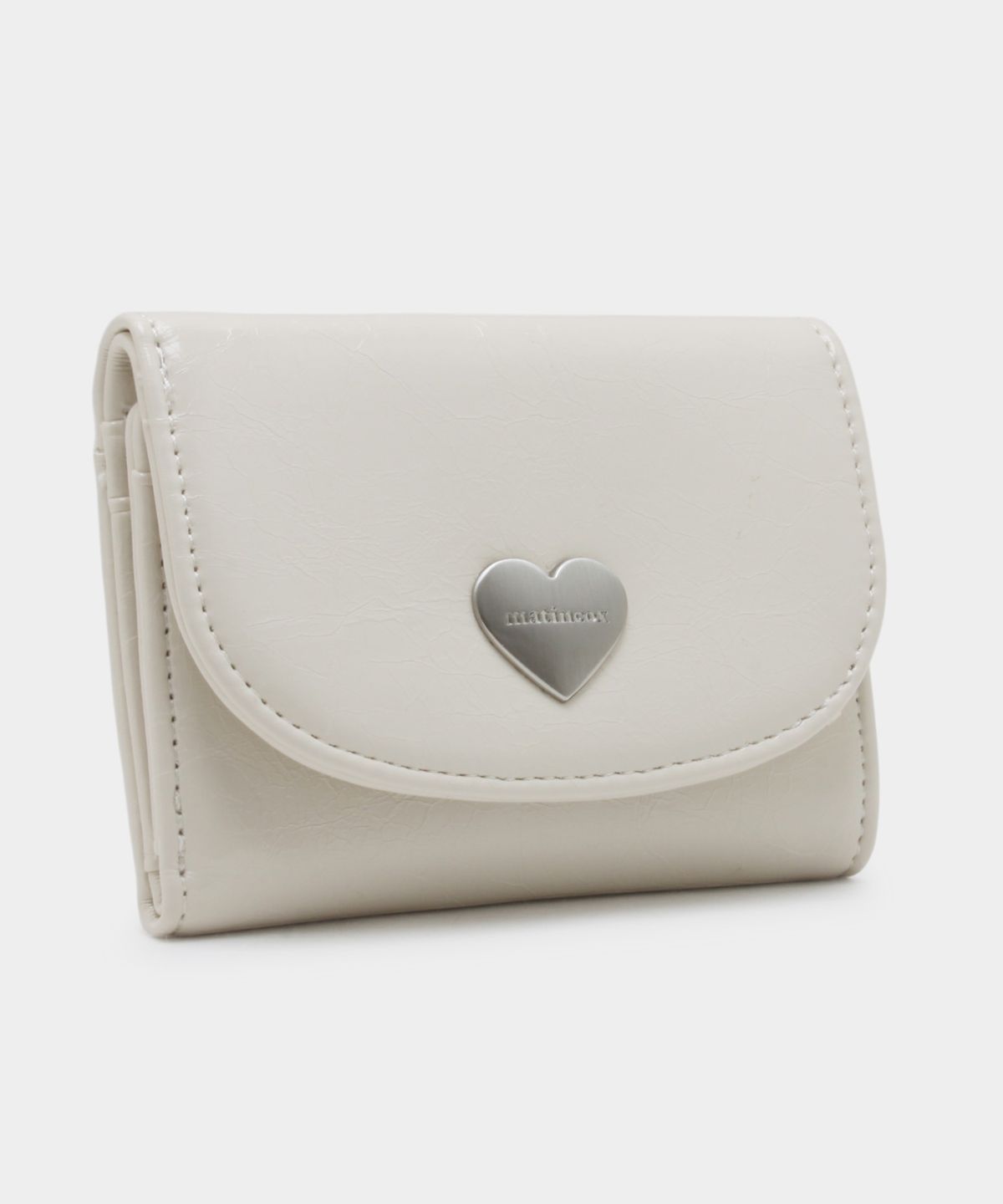 마틴콕스(MATINCOX) Heart Fold Wallet - Cream
