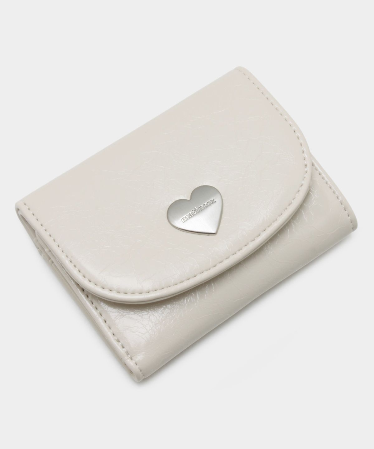 마틴콕스(MATINCOX) Heart Fold Wallet - Cream