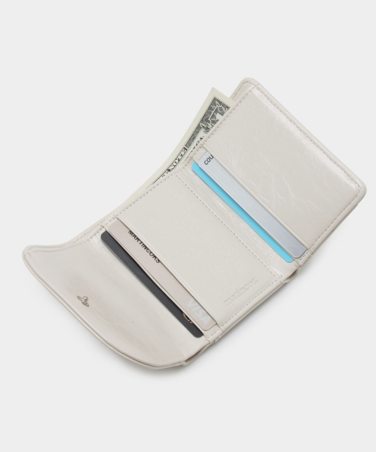 마틴콕스(MATINCOX) Heart Fold Wallet - Cream