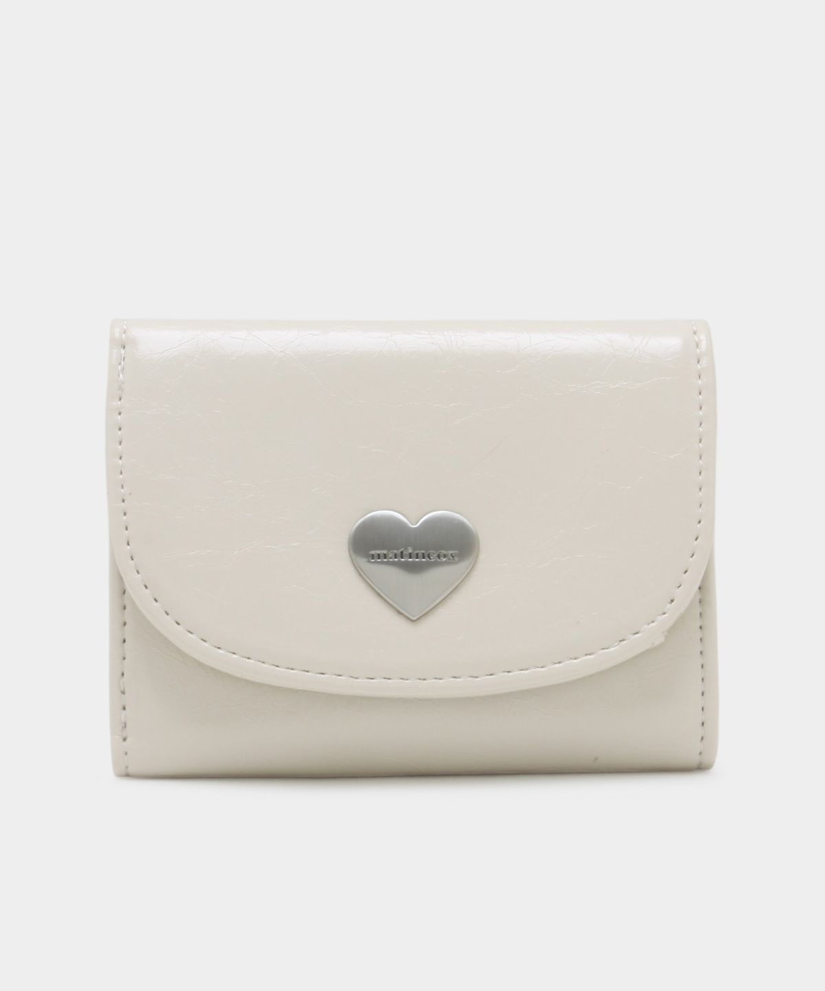 마틴콕스(MATINCOX) Heart Fold Wallet - Cream