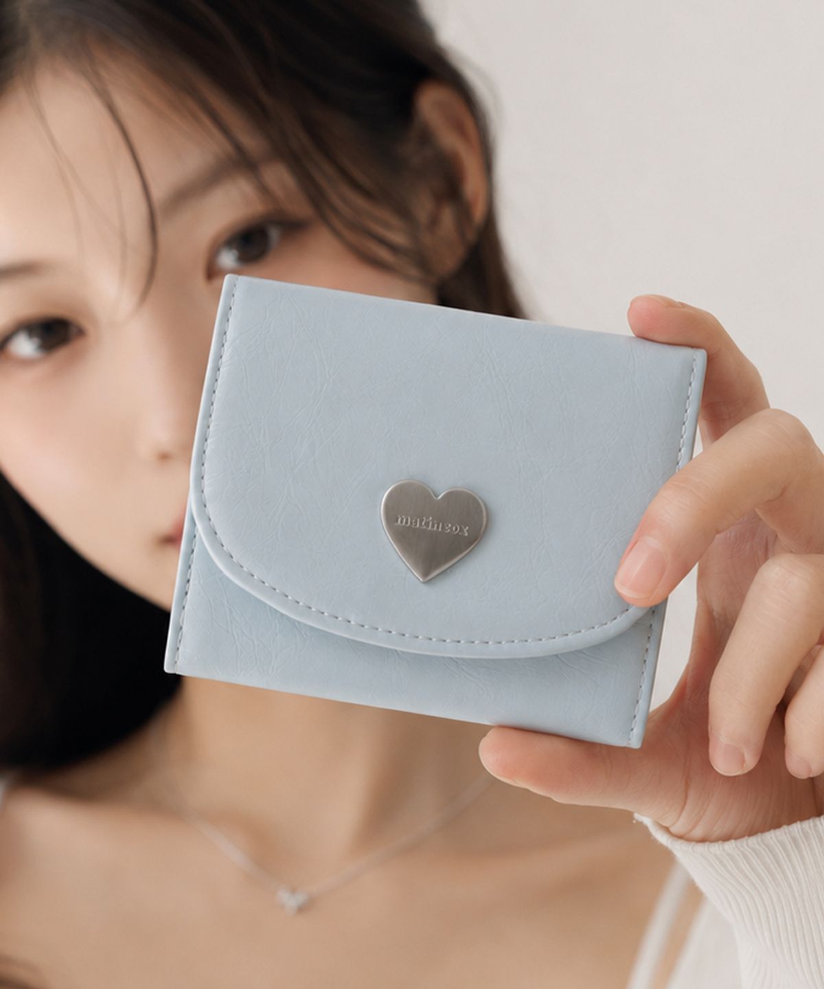 마틴콕스(MATINCOX) Heart Fold Wallet - Sky