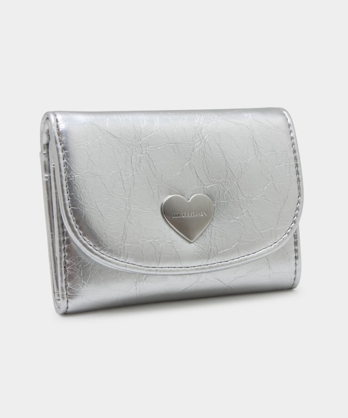 마틴콕스(MATINCOX) Heart Fold Wallet - Silver