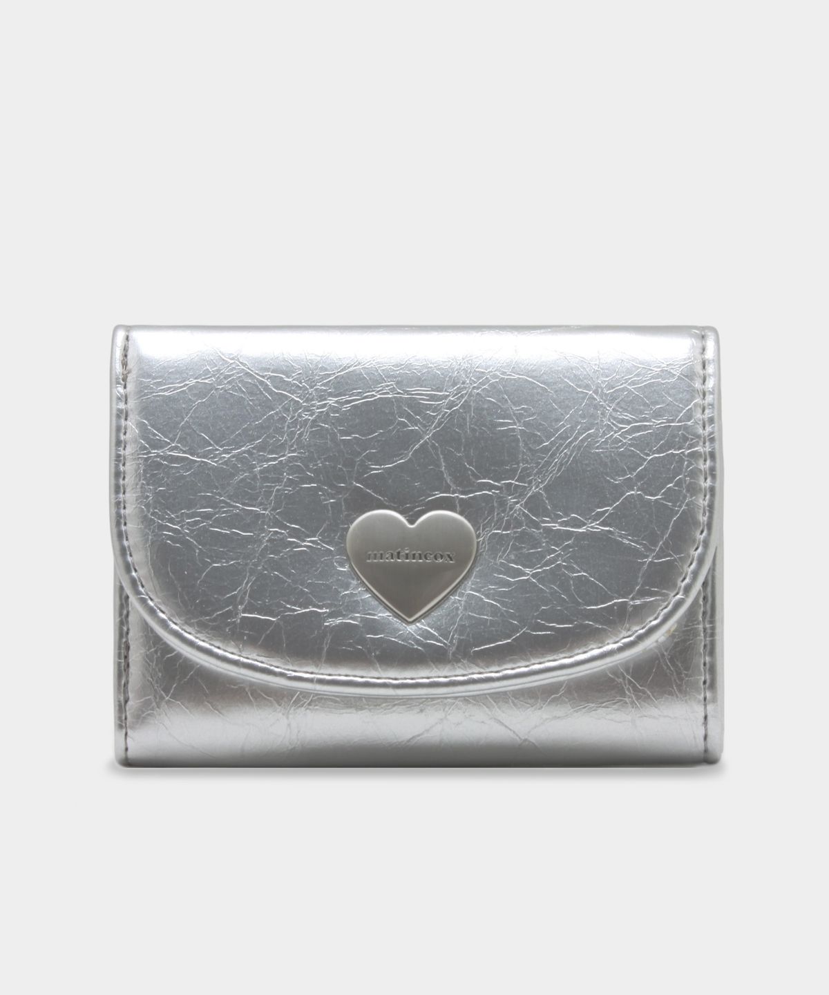 마틴콕스(MATINCOX) Heart Fold Wallet - Silver