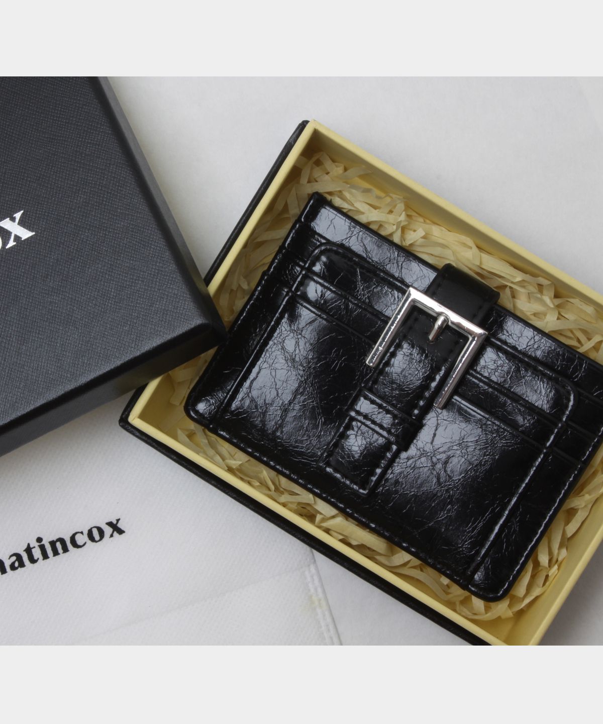마틴콕스(MATINCOX) Buckle Card Wallet - Black