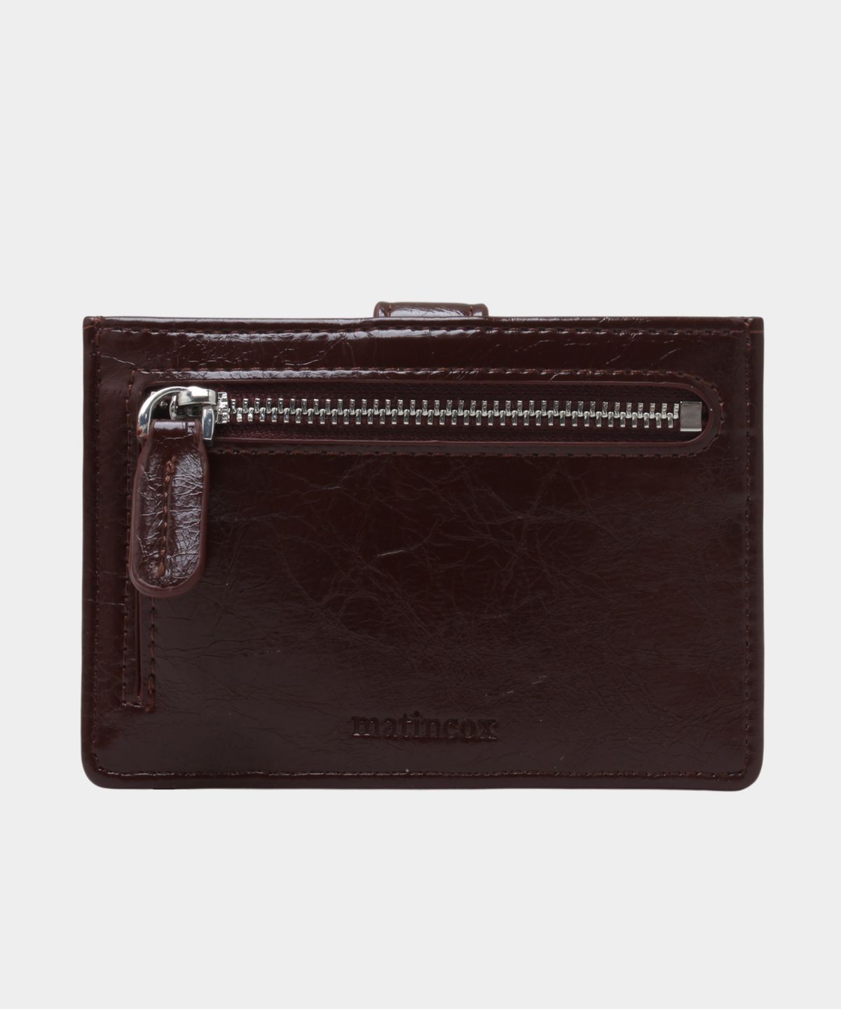 마틴콕스(MATINCOX) Buckle Card Wallet - Chocolate