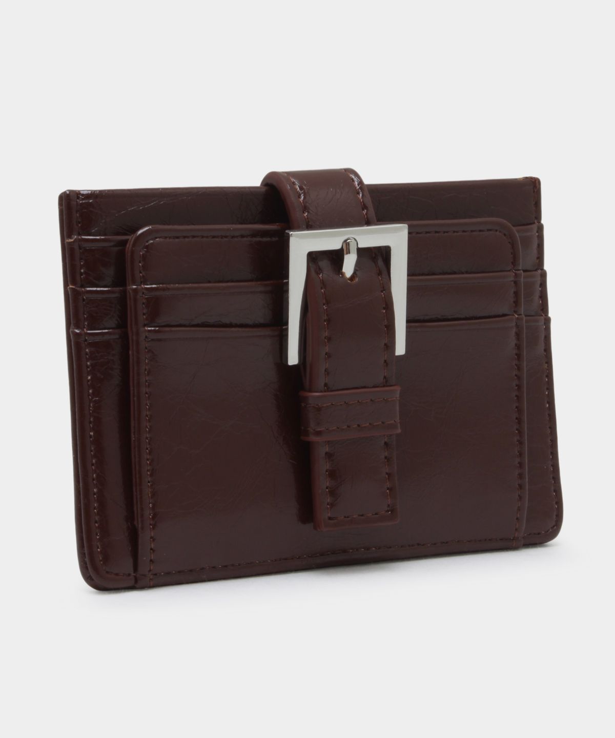마틴콕스(MATINCOX) Buckle Card Wallet - Chocolate