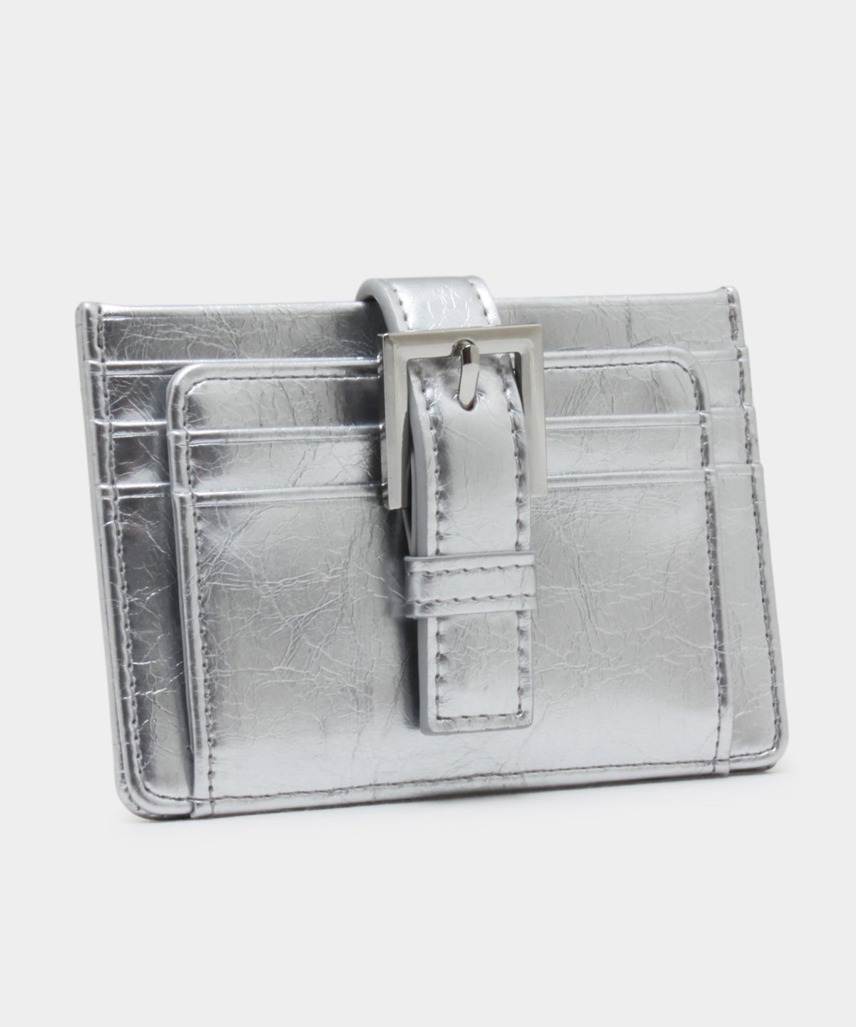 마틴콕스(MATINCOX) Buckle Card Wallet - Silver