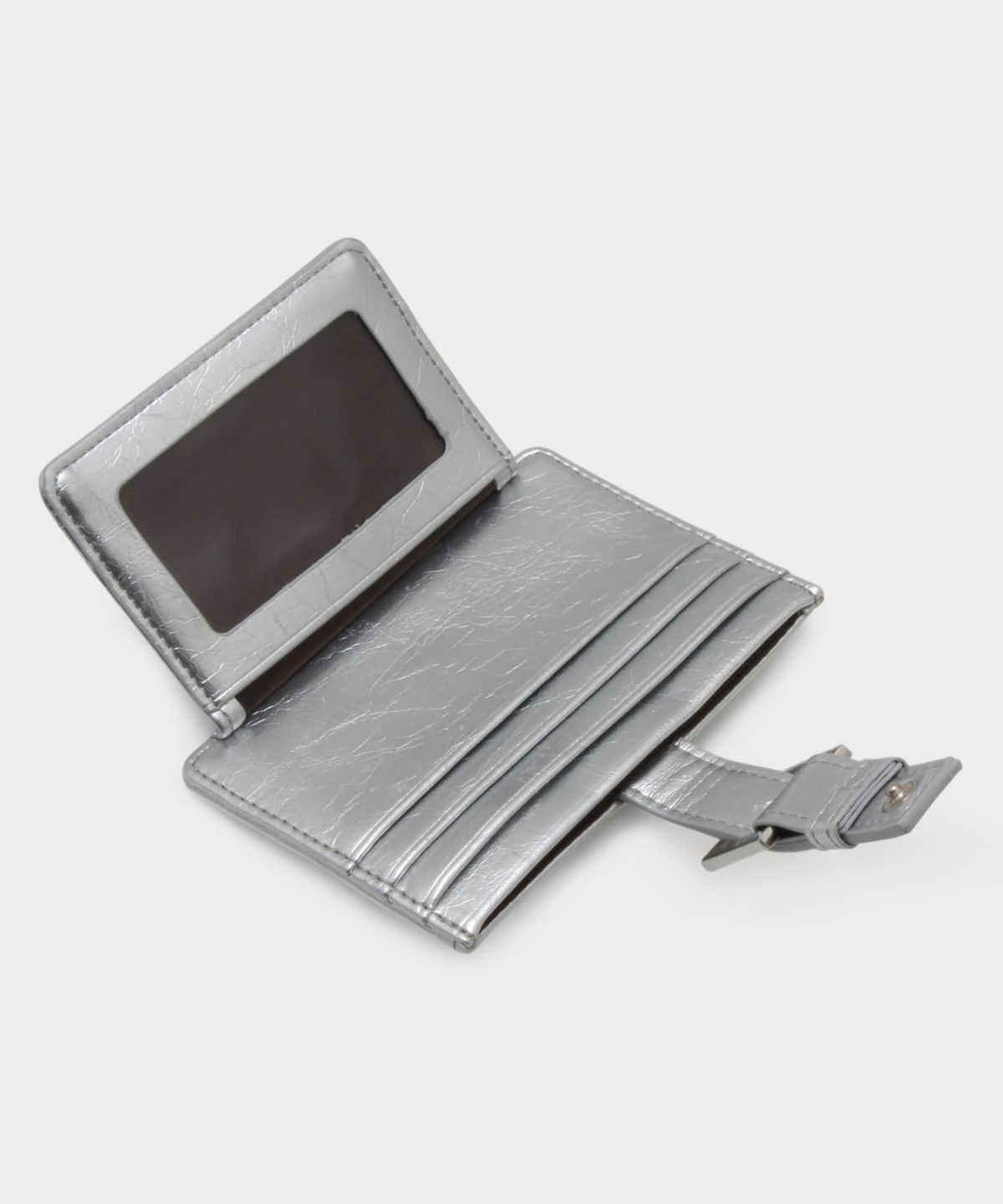 마틴콕스(MATINCOX) Buckle Card Wallet - Silver