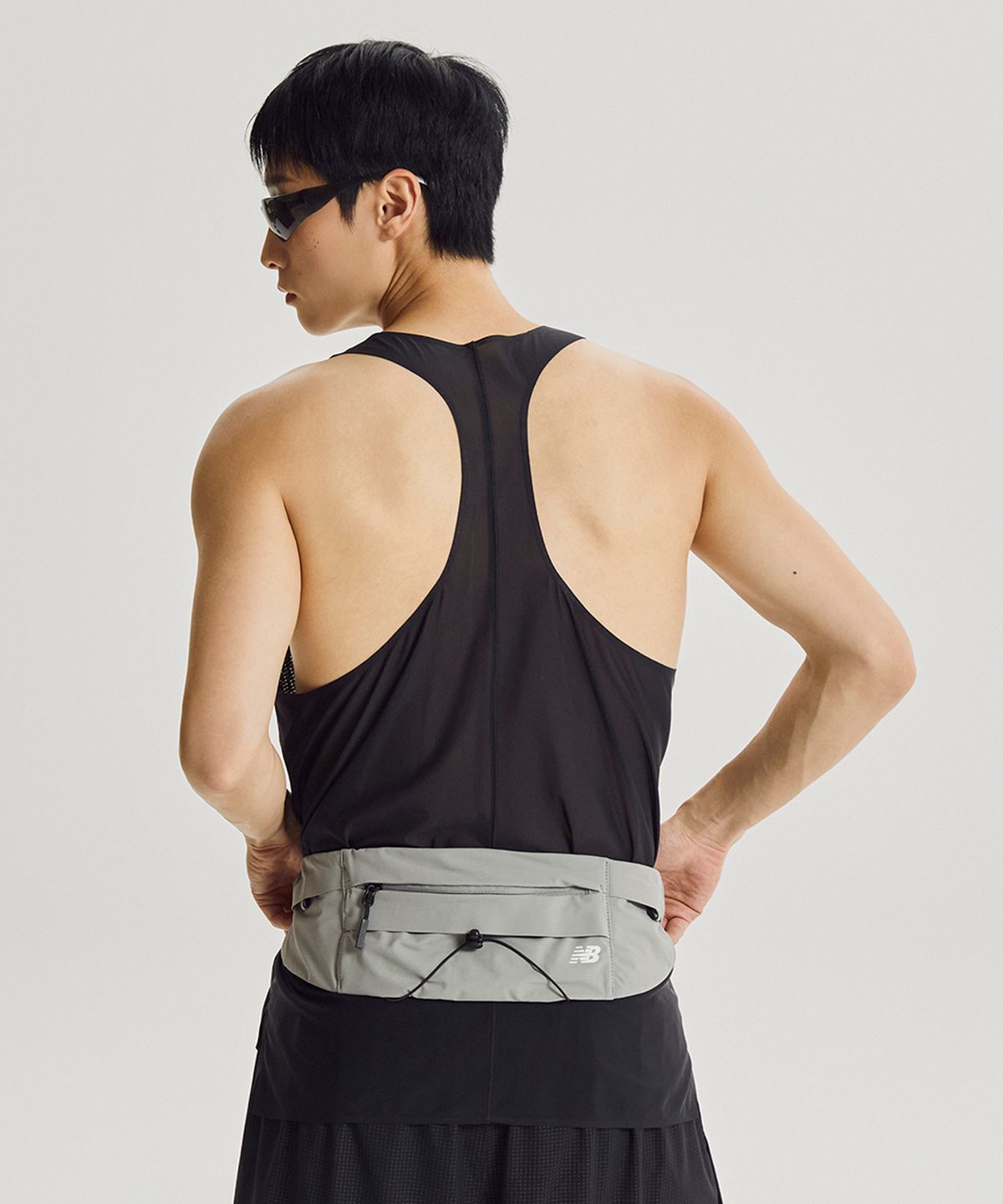 뉴발란스(NEW BALANCE) NBGCGF1192 / PF 와이드 러닝벨트 (GRAY)