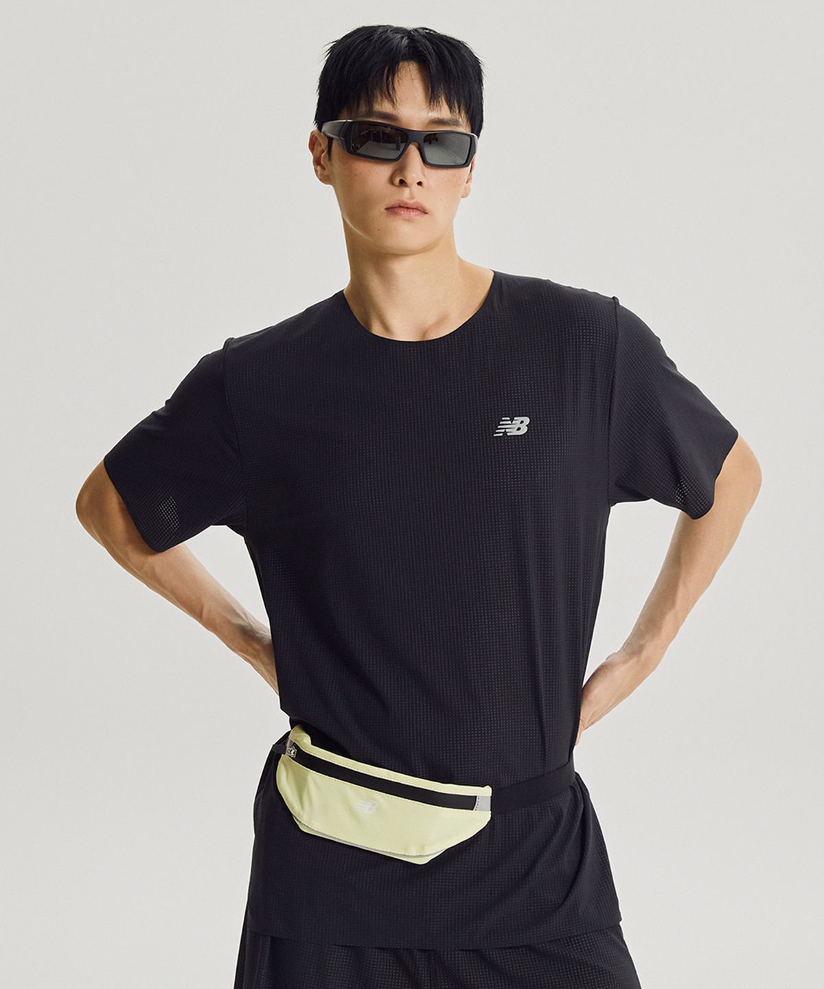 뉴발란스(NEW BALANCE) NBGCGF1191 / PF 스트레치 벨트백 (LIME)