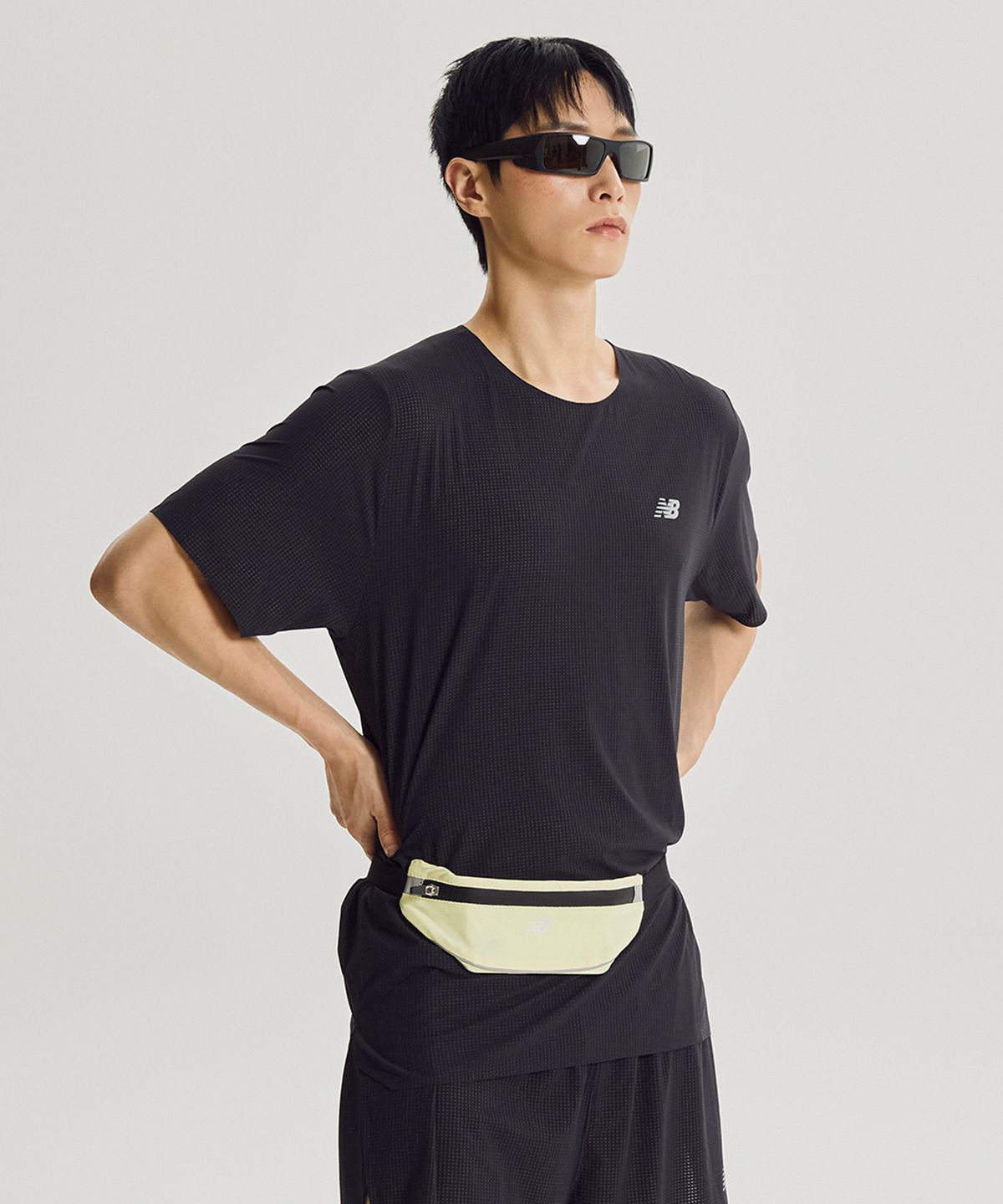 뉴발란스(NEW BALANCE) NBGCGF1191 / PF 스트레치 벨트백 (LIME)