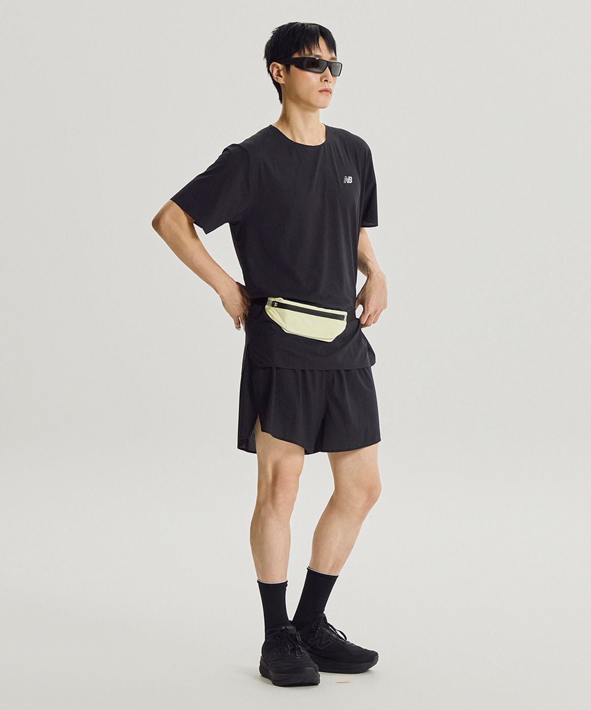 뉴발란스(NEW BALANCE) NBGCGF1191 / PF 스트레치 벨트백 (LIME)
