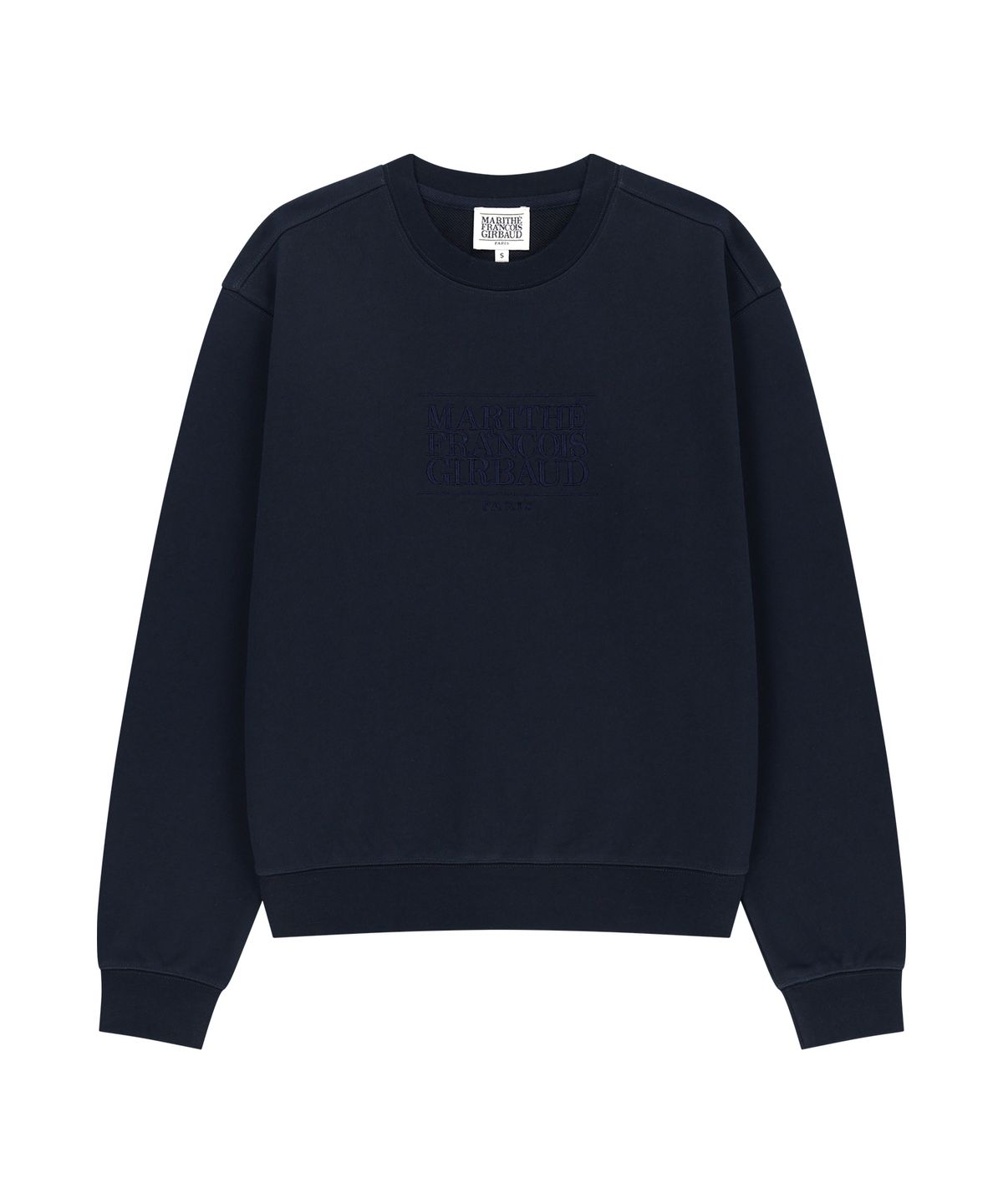 마리떼 프랑소와 저버(MARITHÉ + FRANҪOIS GIRBAUD) W CLASSIC LOGO SWEATSHIRT navy