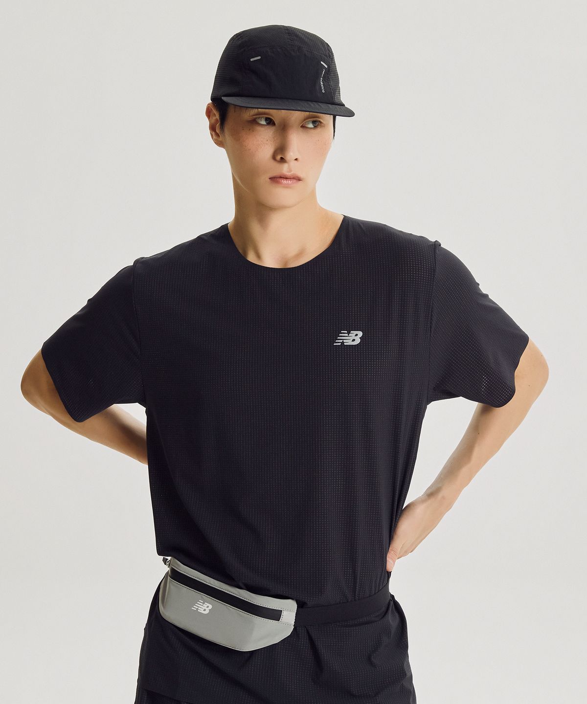 뉴발란스(NEW BALANCE) NBGCGF1191 / PF 스트레치 벨트백 (GRAY)