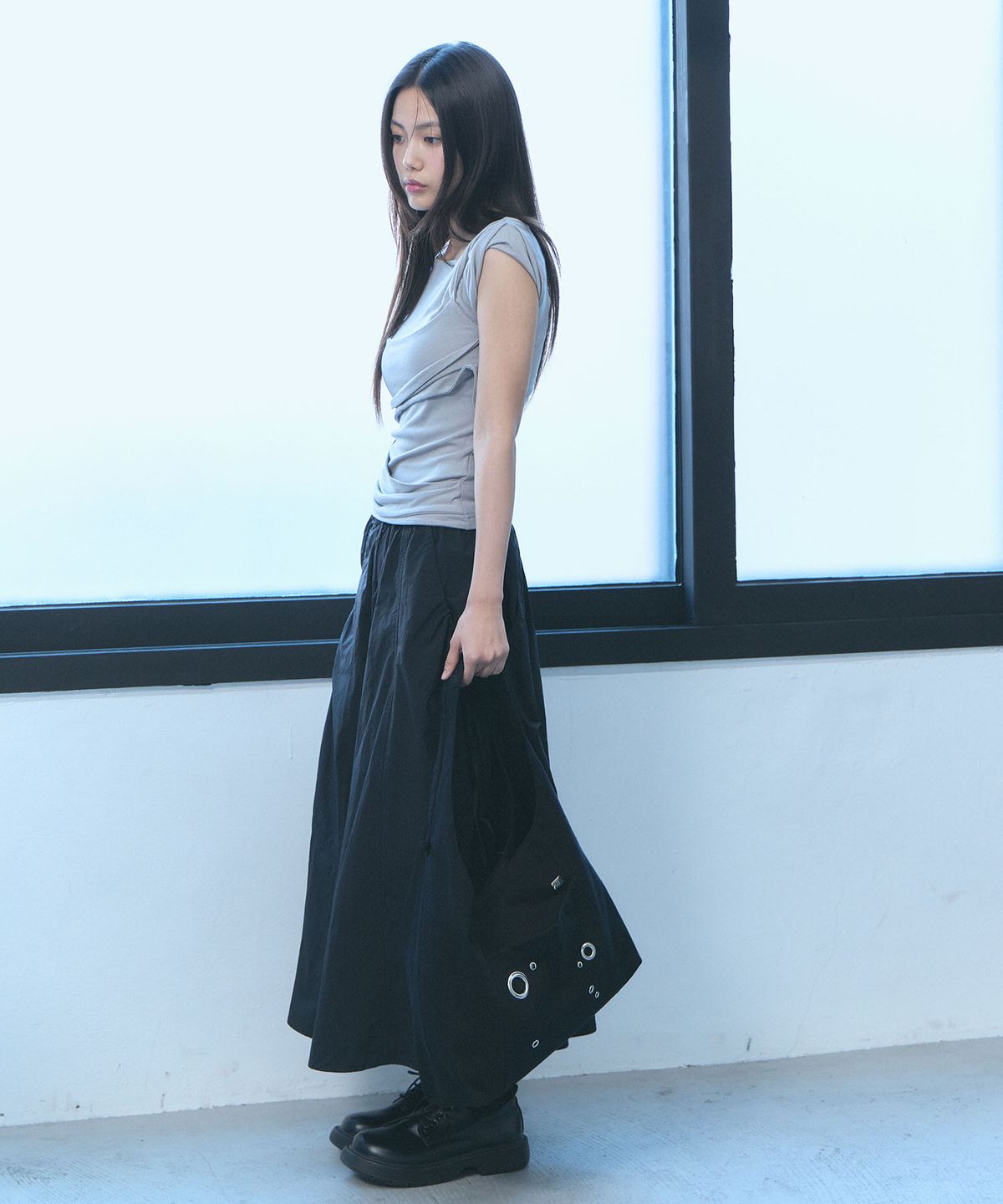 오아트(OART) Eyelet Hobo Bag [BLACK]