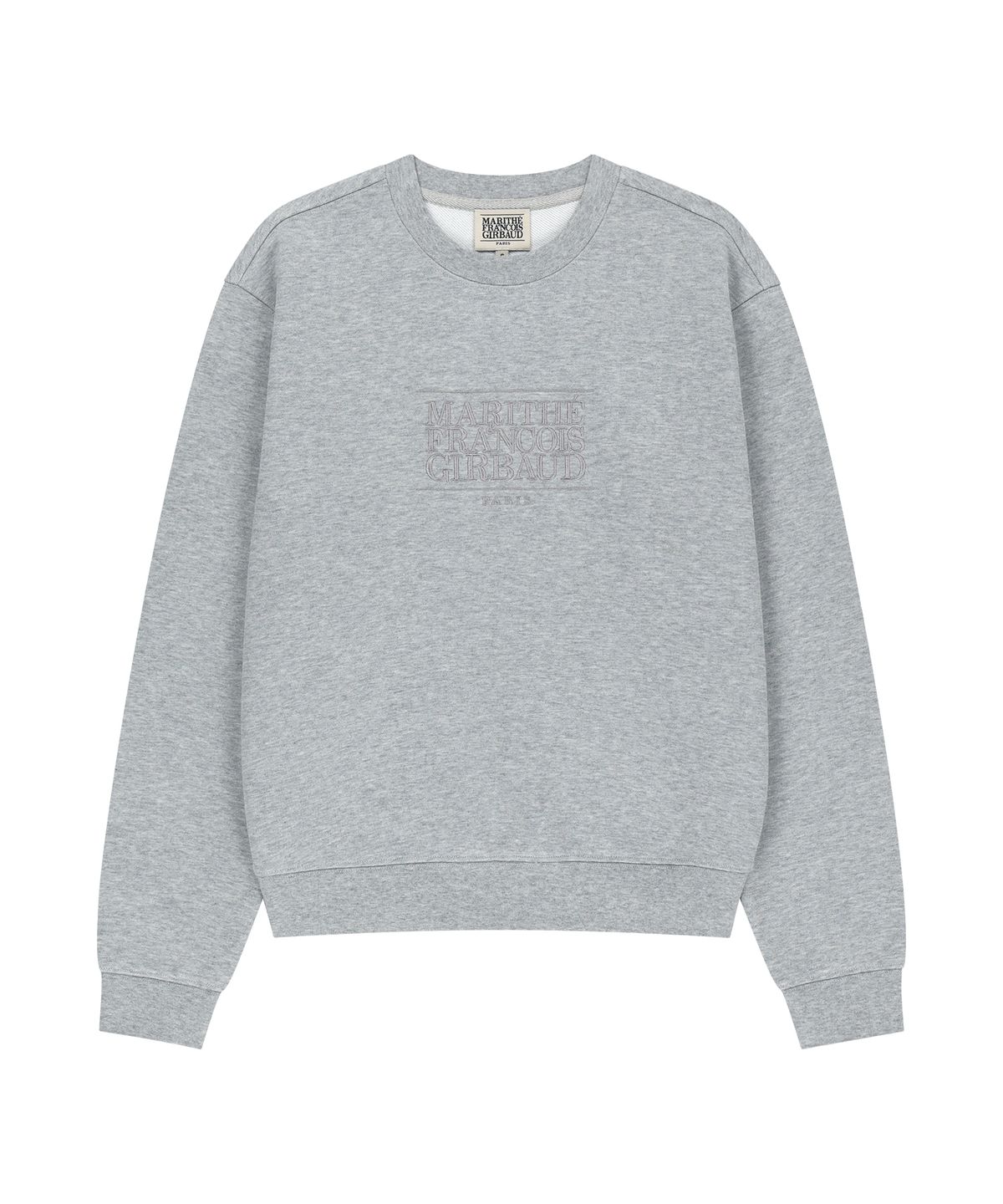 마리떼 프랑소와 저버(MARITHÉ + FRANҪOIS GIRBAUD) W CLASSIC LOGO SWEATSHIRT heather gray