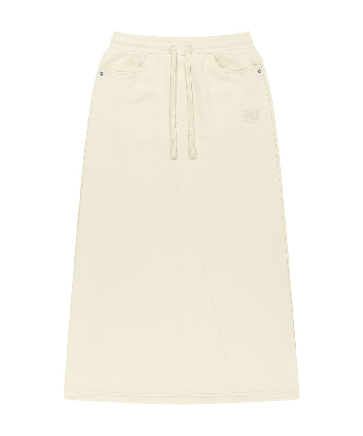 마리떼 프랑소와 저버(MARITHÉ + FRANҪOIS GIRBAUD) W CLASSIC LOGO LONG SWEAT SKIRT cream