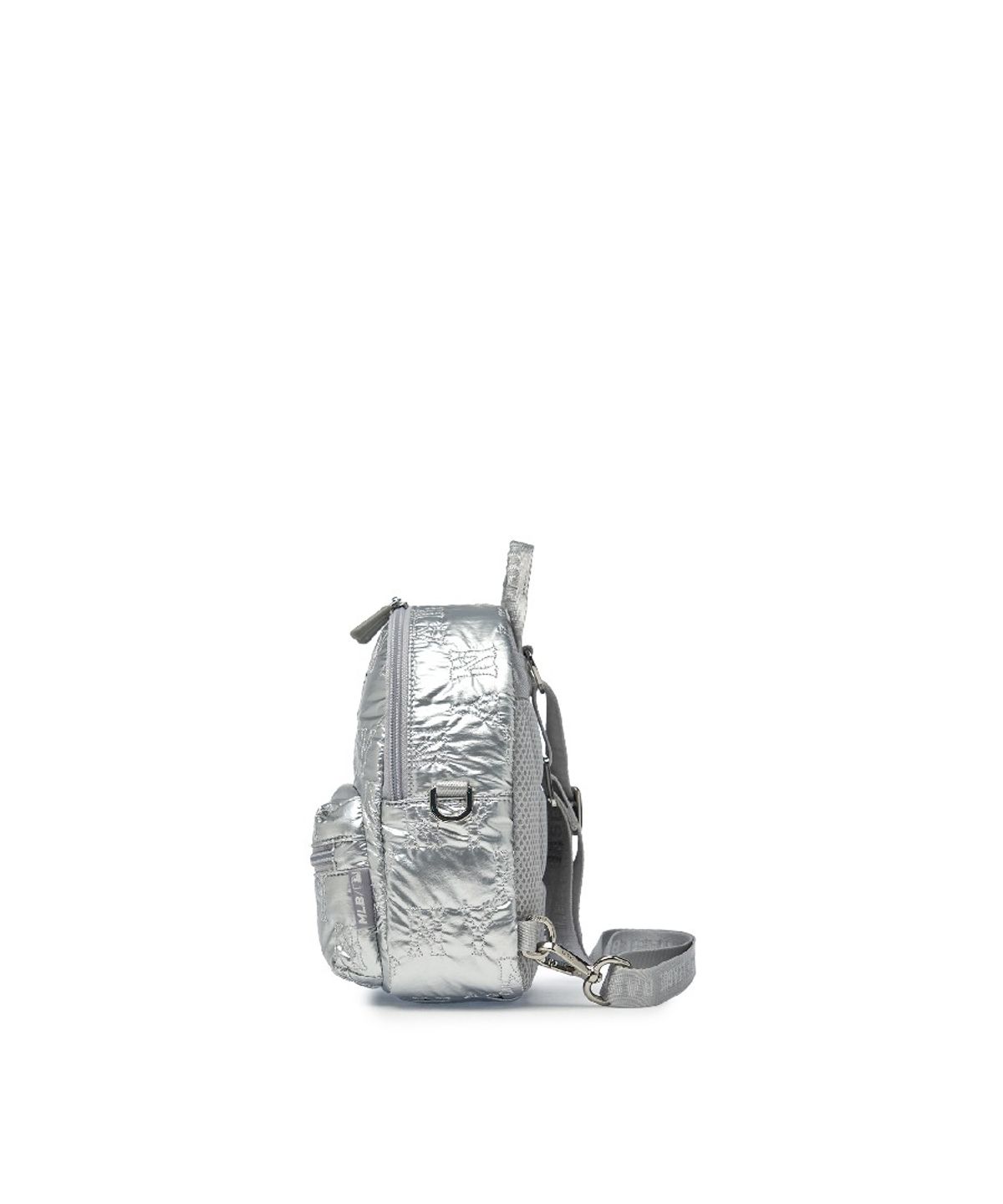 엠엘비 키즈(MLB KIDS) 모노그램 퀼팅 미니 백팩 NY (Silver)