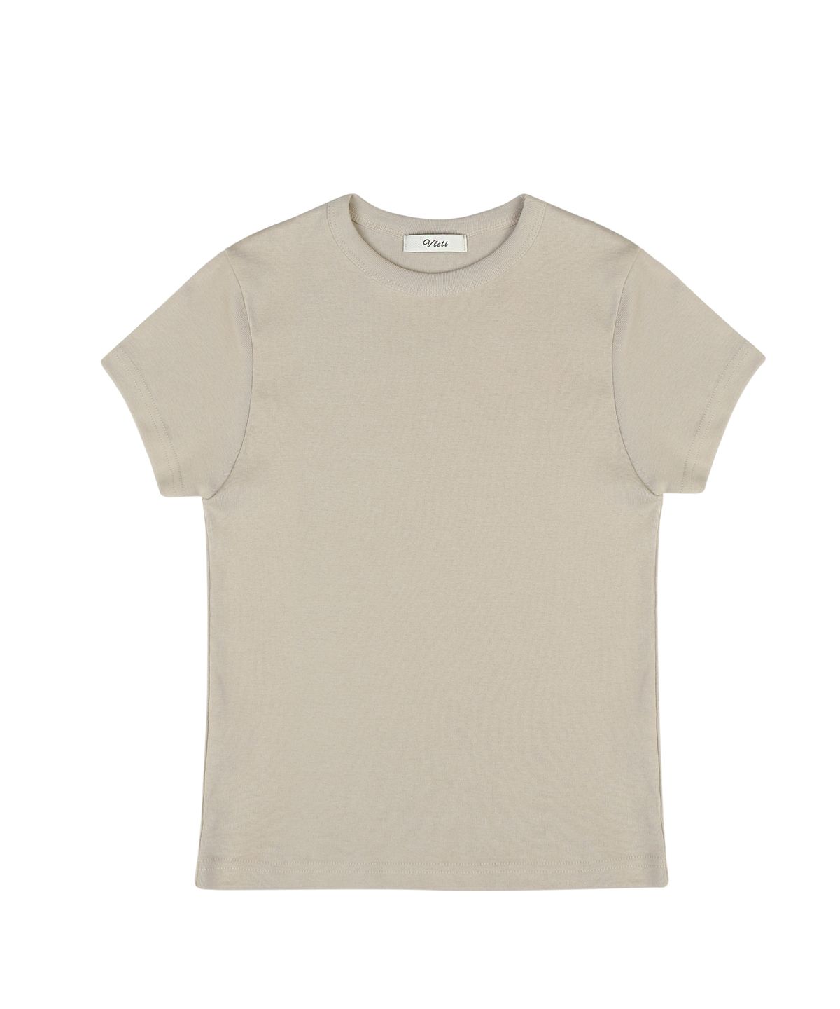 블레티(VLETI) Cotton Basic Half Tee (beige)