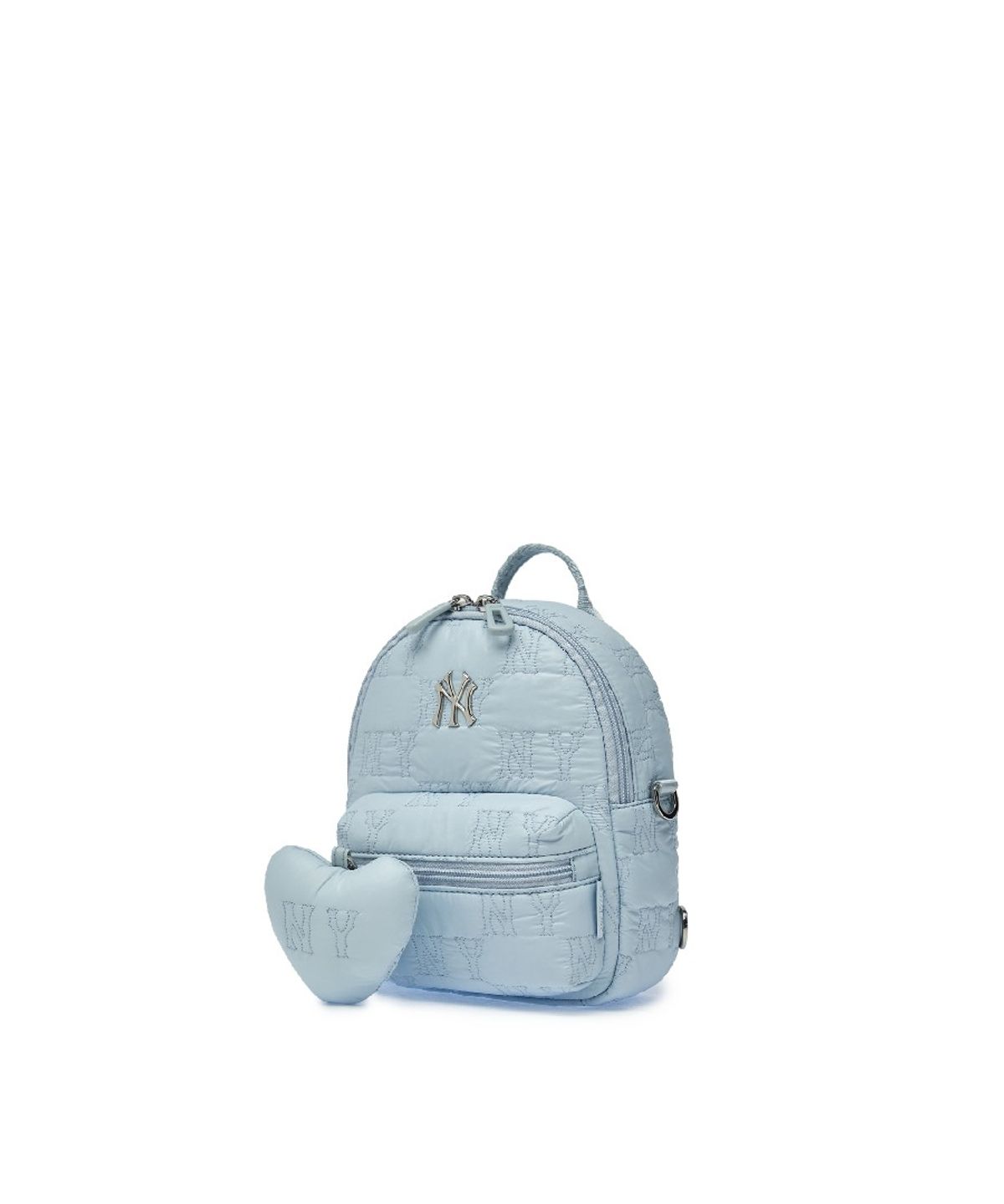 엠엘비 키즈(MLB KIDS) 모노그램 퀼팅 미니 백팩 NY (L.Blue)
