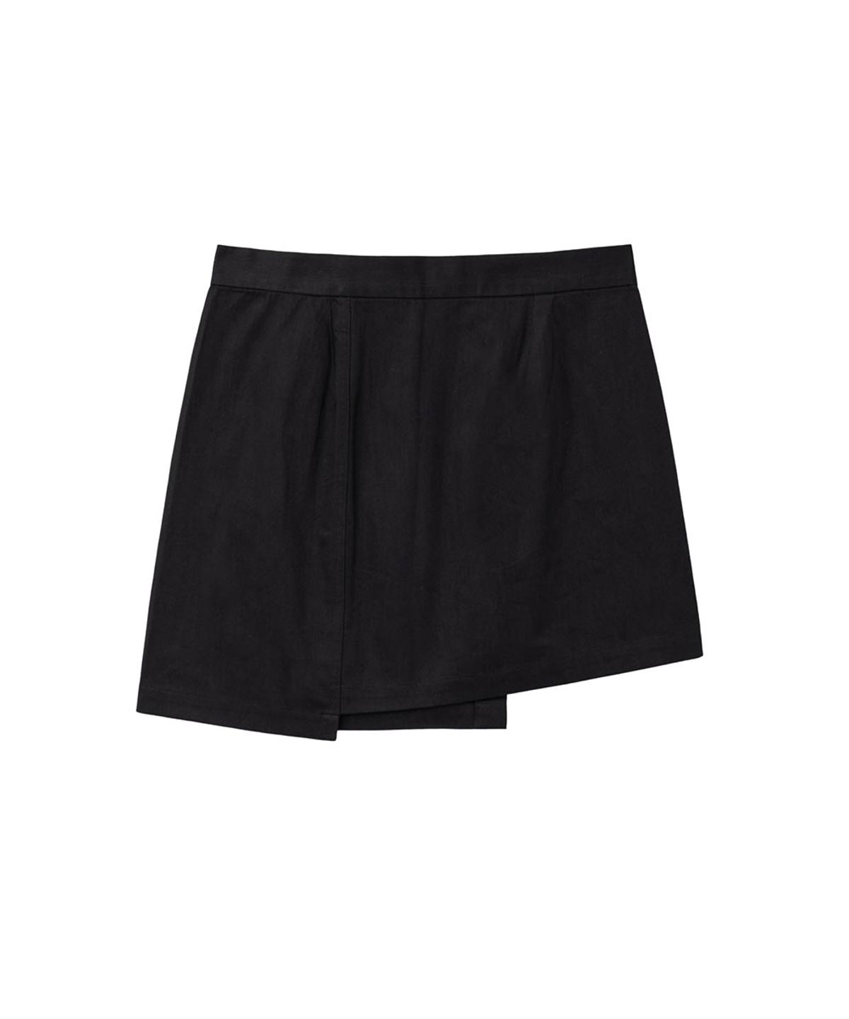 미세키서울 맨(MISEKISEOUL MEN) Asymmetric button wrap skirt BLACK