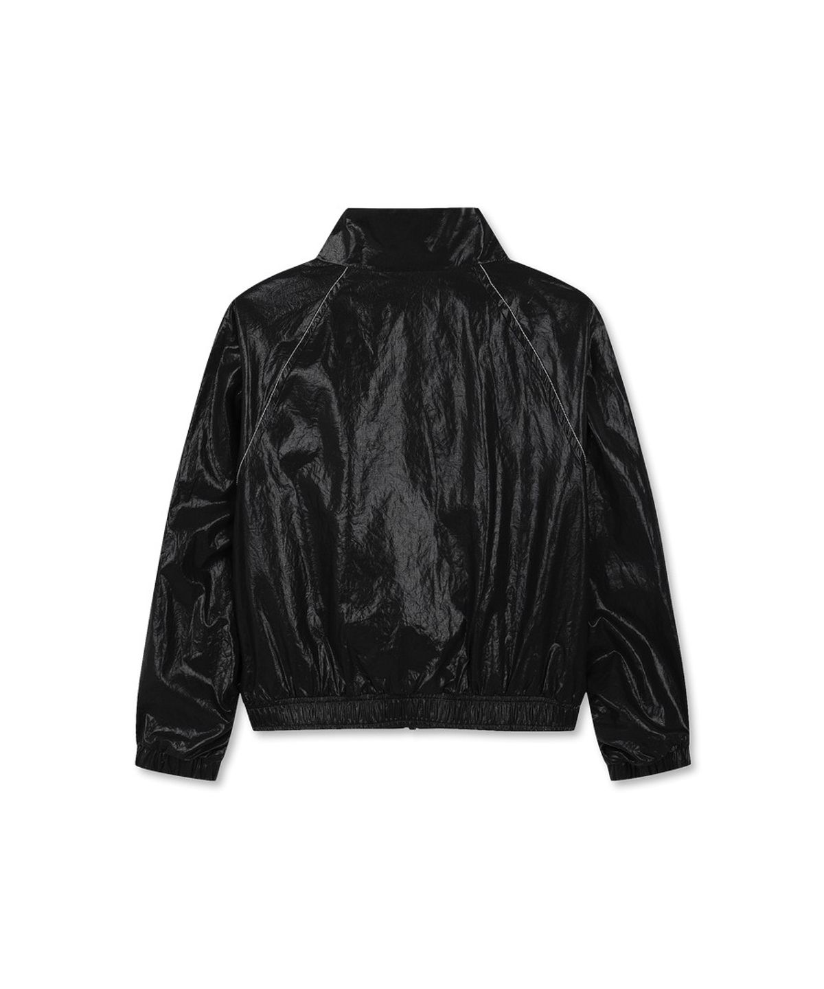 디스커버리 키즈(DISCOVERY KIDS) 여아 하이넥 글로시 바람막이 (BLACK)