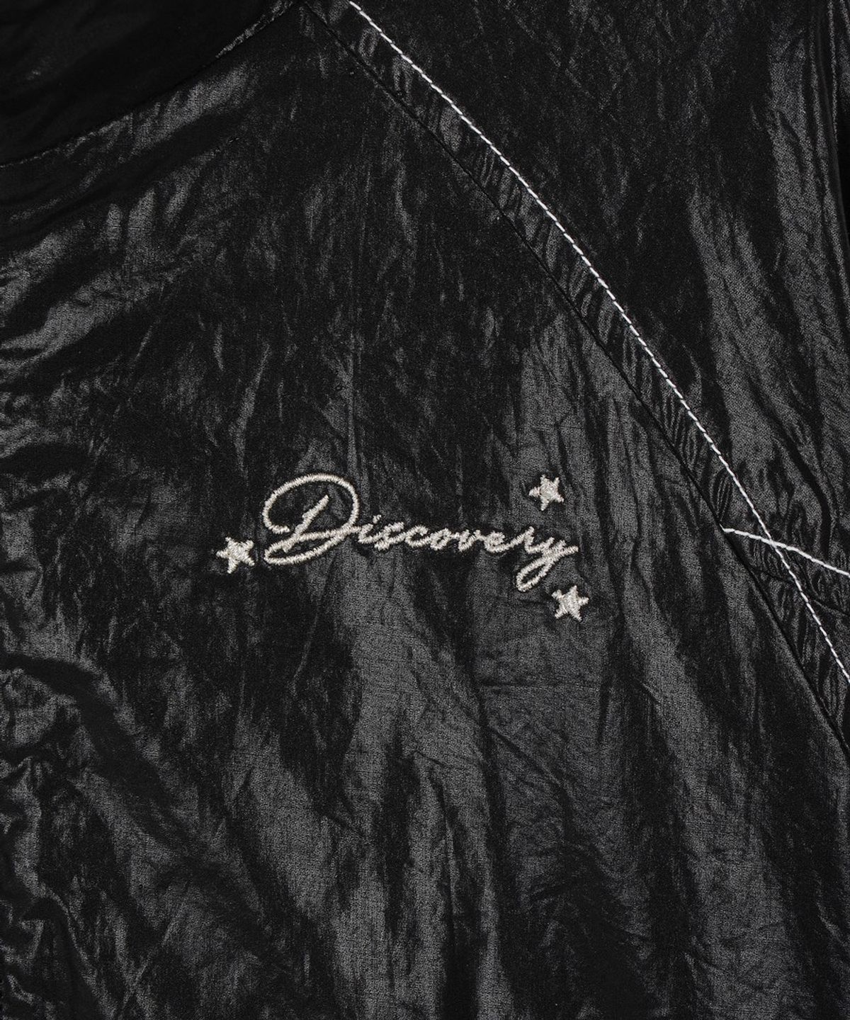 디스커버리 키즈(DISCOVERY KIDS) 여아 하이넥 글로시 바람막이 (BLACK)