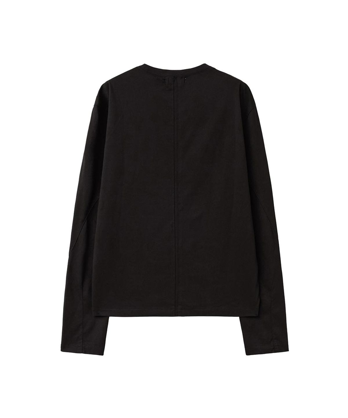 미세키서울 맨(MISEKISEOUL MEN) Asymmetric curved long sleeve BLACK