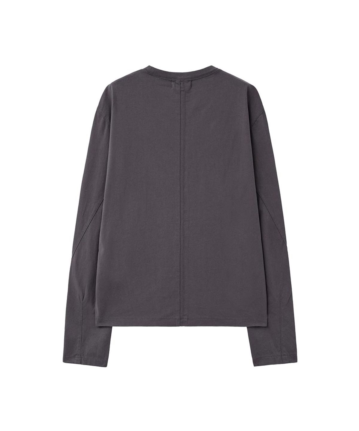 미세키서울 맨(MISEKISEOUL MEN) Asymmetric curved long sleeve CHARCOAL