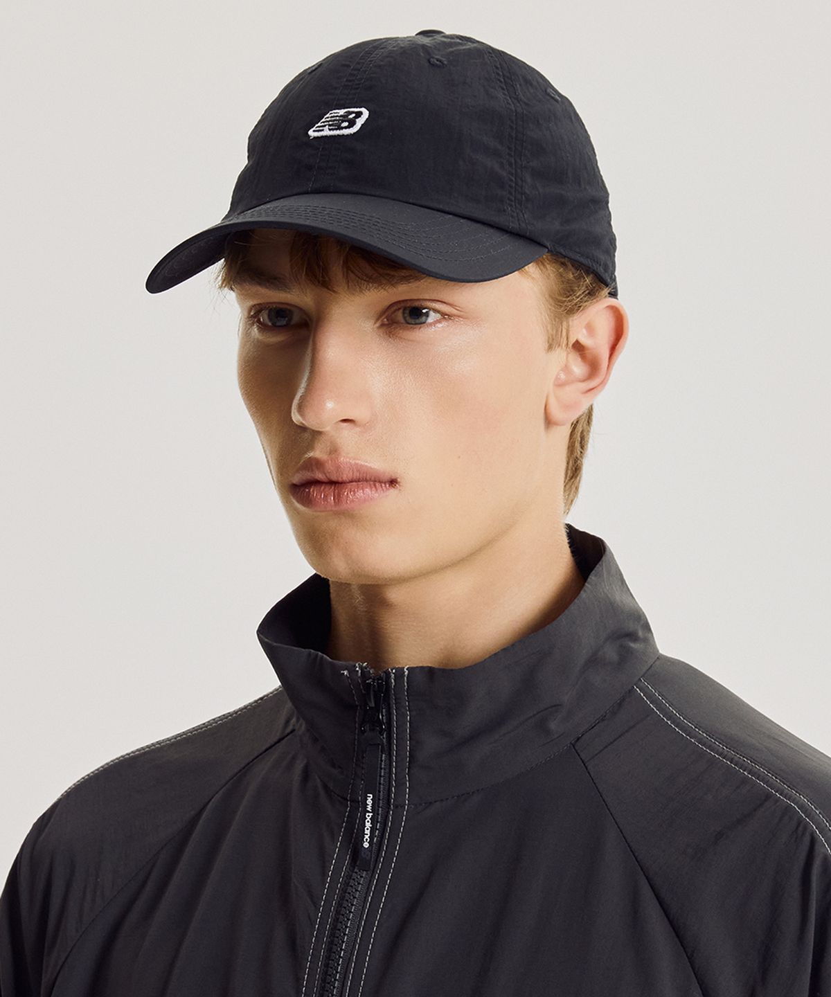 뉴발란스(NEW BALANCE) NBGDGF1104 / 와펜 스몰로고 나일론 볼캡 (BLACK)