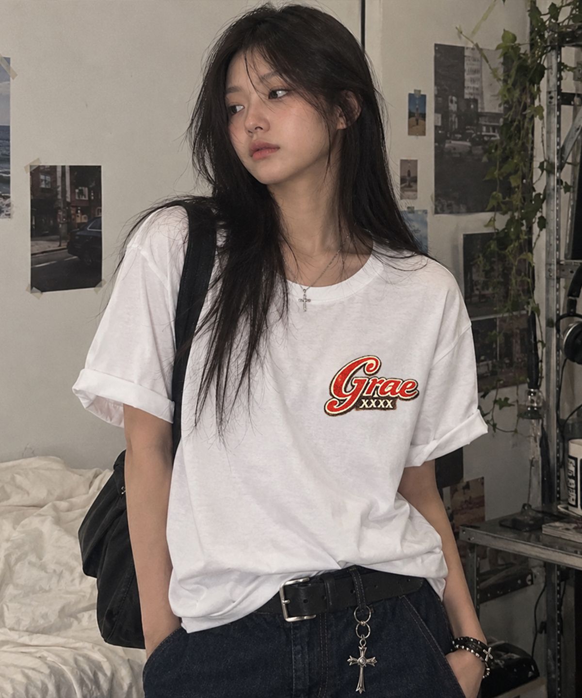 그레이버 오디너리(GRAVER ORDINARY) [ODNR UNISEX]Grae xxxx 반팔 티셔츠 2color