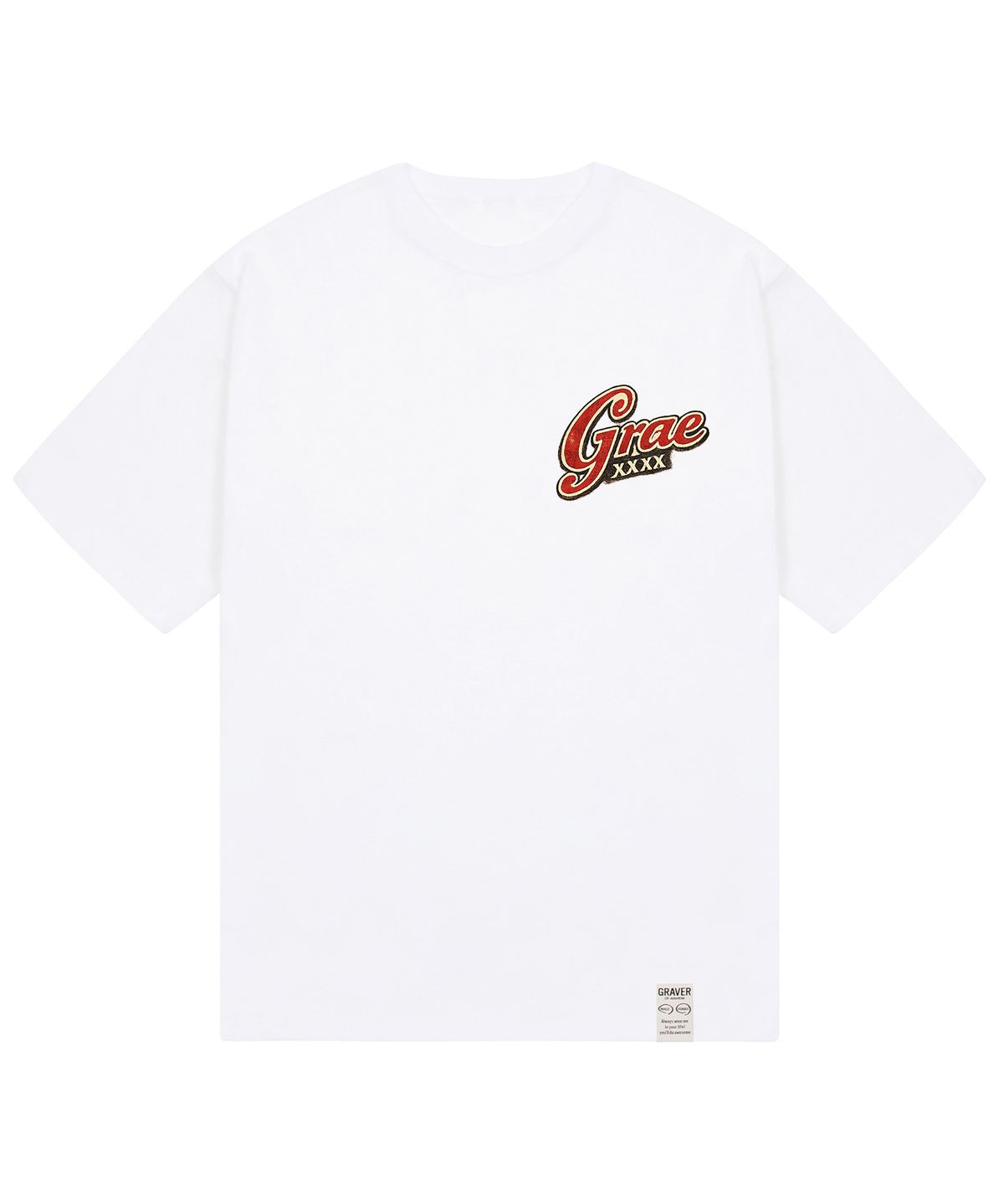 그레이버 오디너리(GRAVER ORDINARY) [ODNR UNISEX]Grae xxxx 반팔 티셔츠 2color