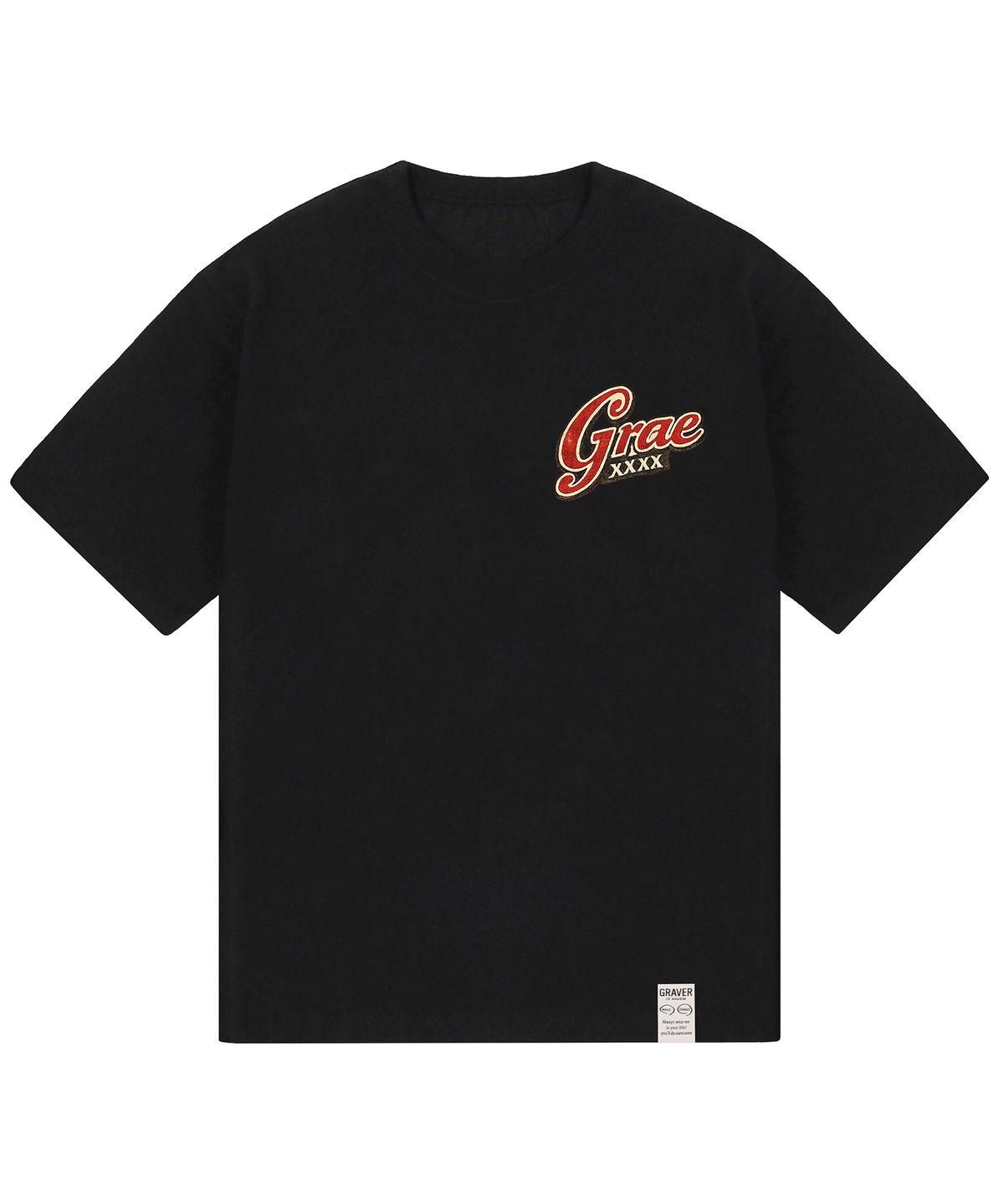 그레이버 오디너리(GRAVER ORDINARY) [ODNR UNISEX]Grae xxxx 반팔 티셔츠 2color