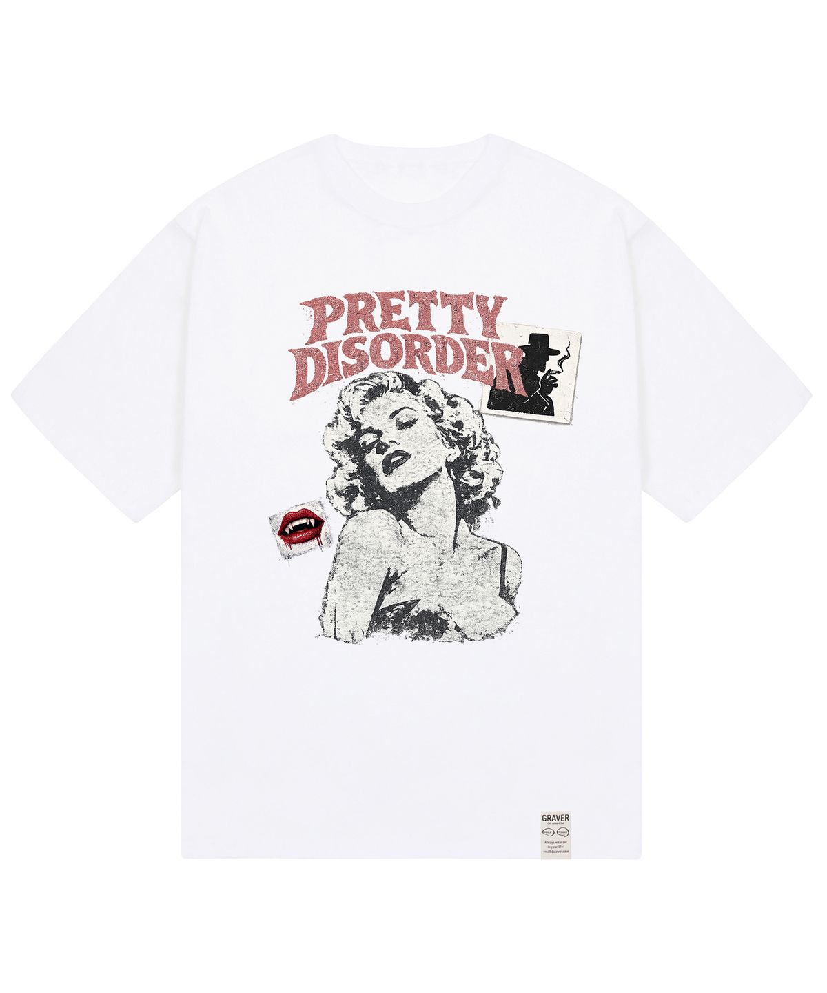 그레이버 오디너리(GRAVER ORDINARY) [ODNR UNISEX]Pretty Disorder 반팔 티셔츠 3color