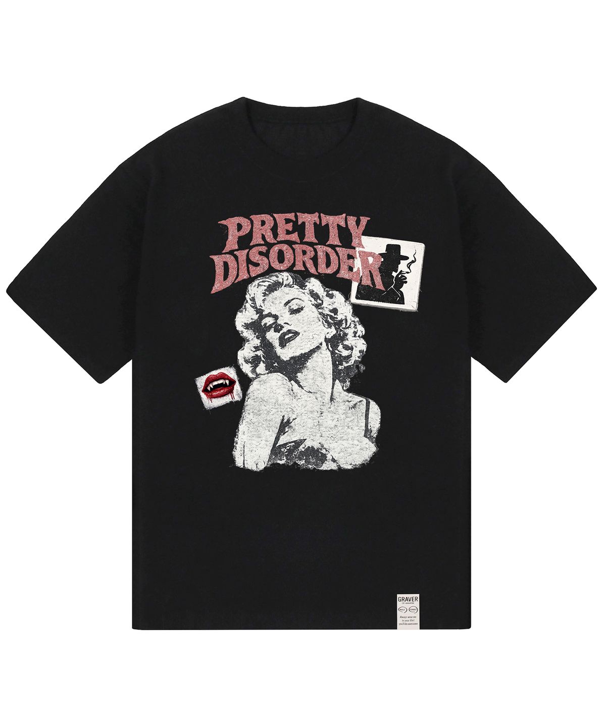 그레이버 오디너리(GRAVER ORDINARY) [ODNR UNISEX]Pretty Disorder 반팔 티셔츠 3color