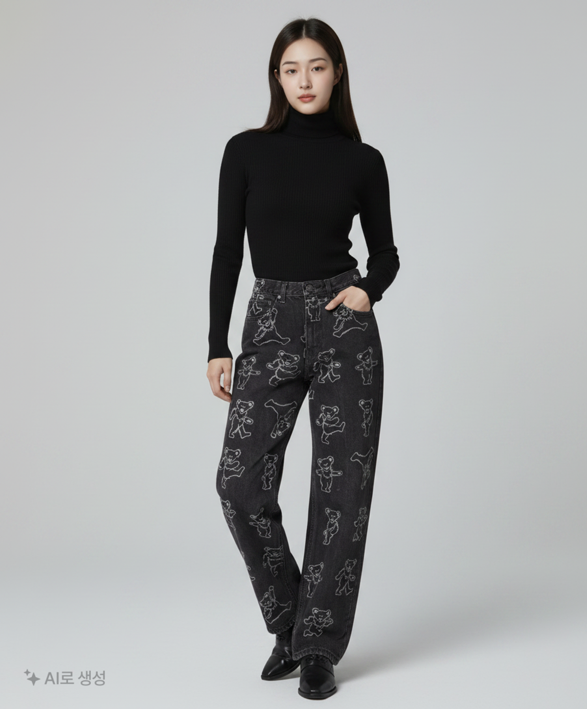 라퍼(LAUGHER) 청/데님 팬츠 28