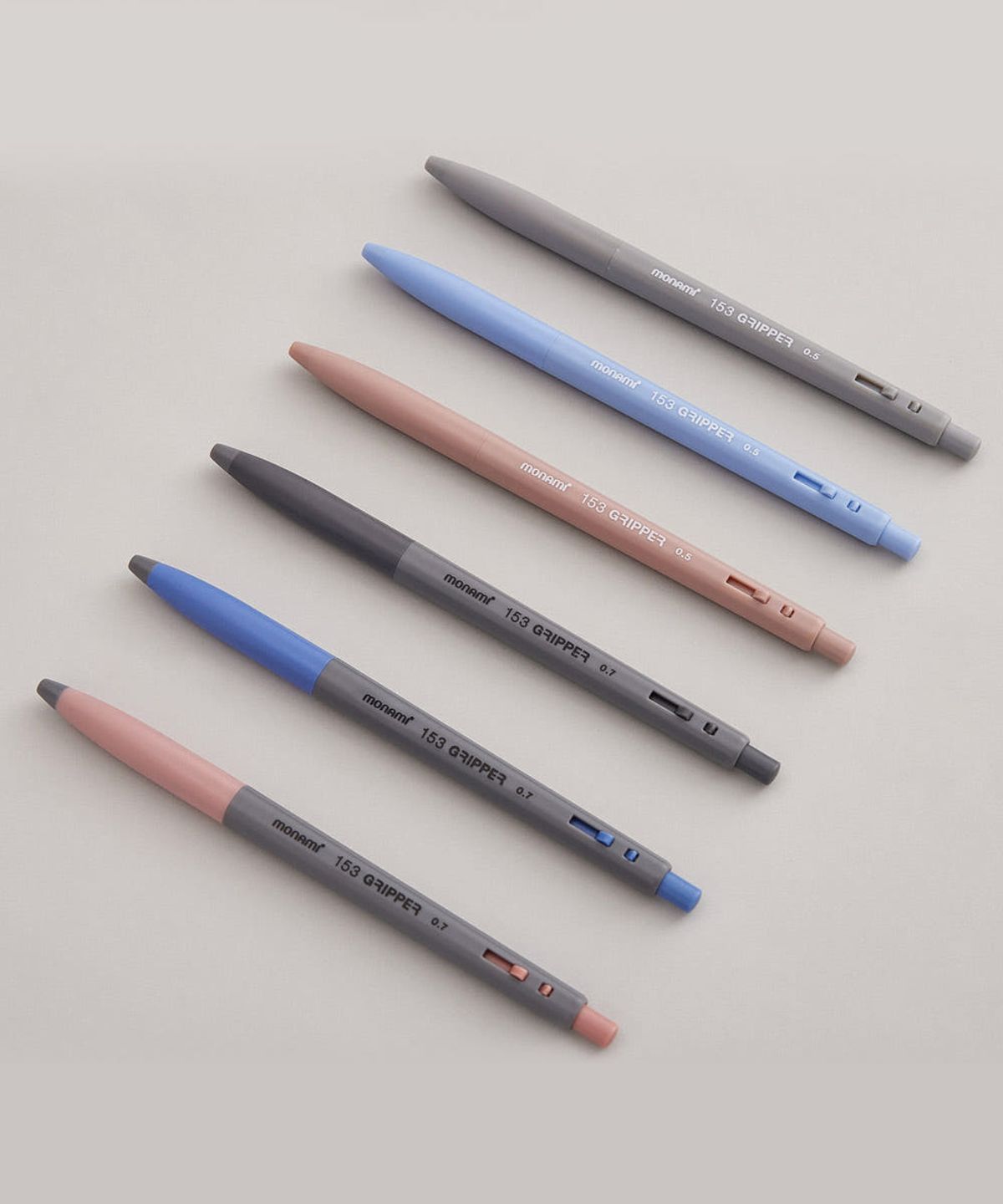 모나미(MONAMI) 153 그리퍼 유성볼펜 0.5mm 레드 1타(12개입)