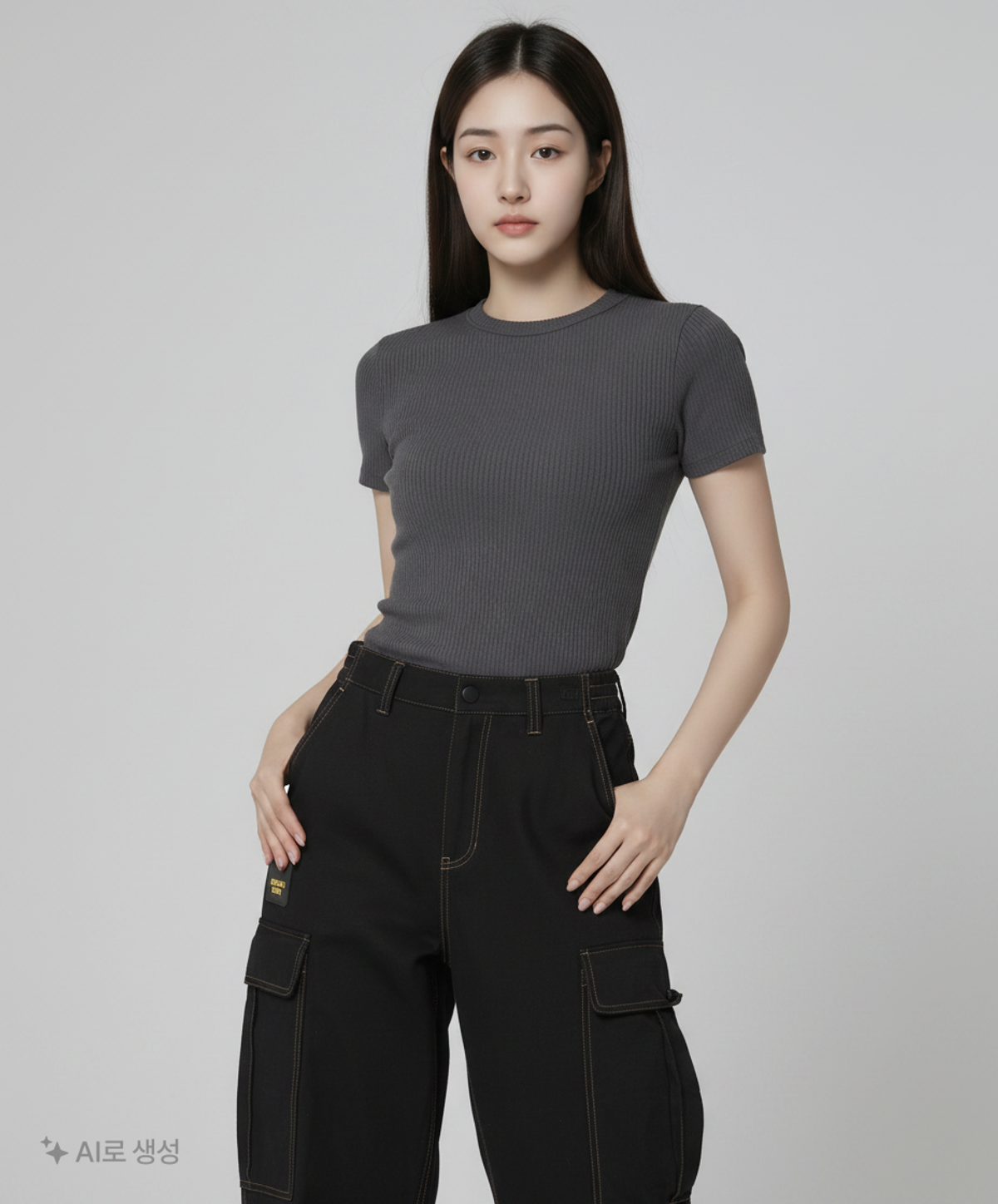 골든베어(GOLDEN BEAR) (MEN) 6 Pocket Straight Pants(Black)_G4PAW24735BKX S