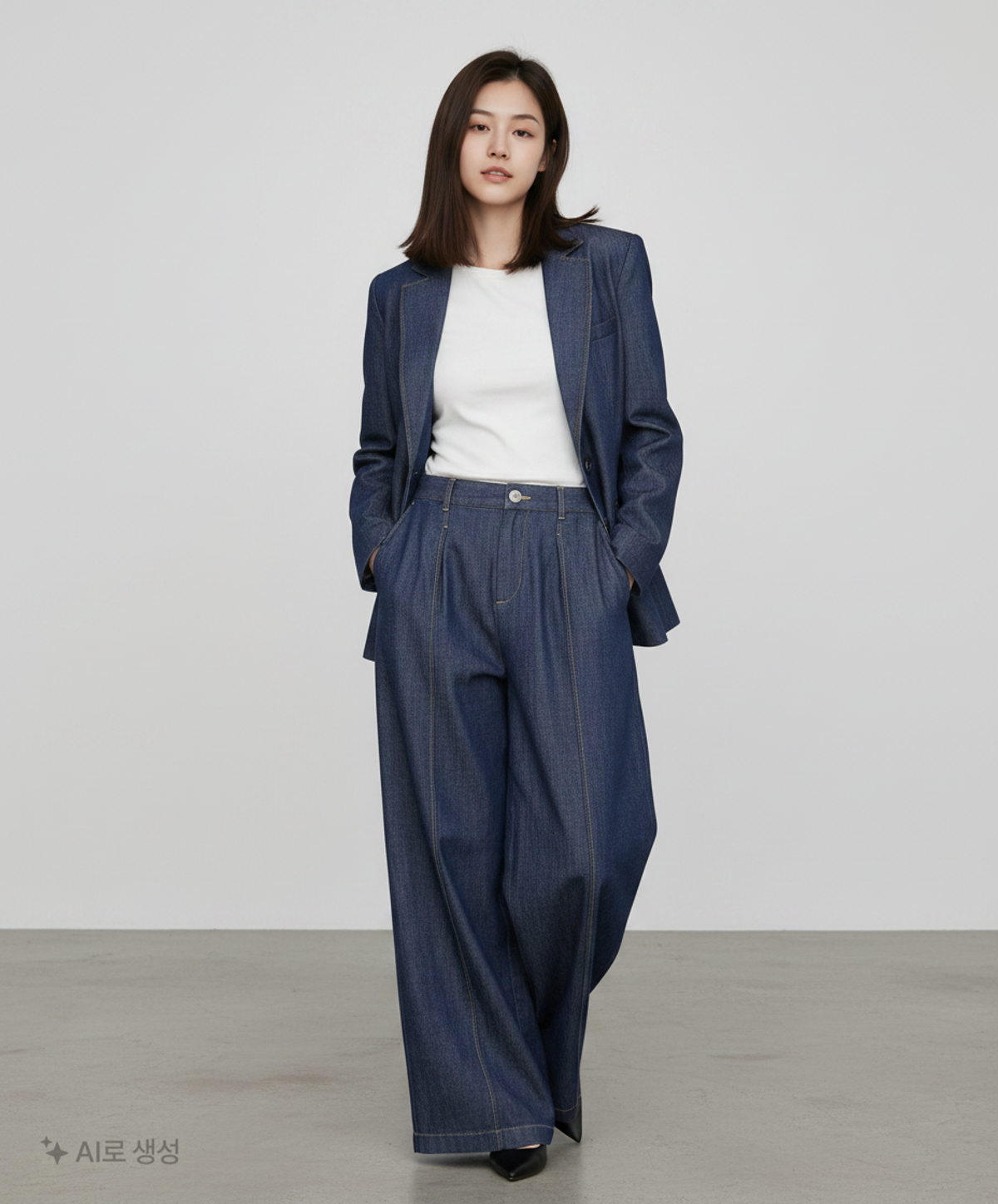자라(ZARA) 청/데님 팬츠 S