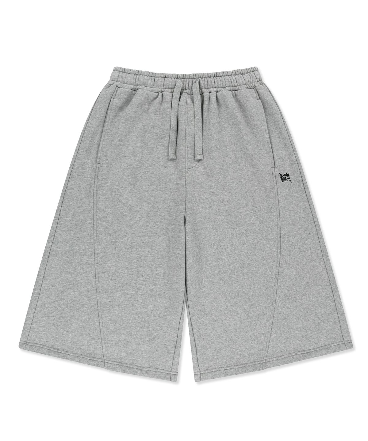 브라운브레스(BROWNBREATH) BB EAGLE GRAPHIC SHORTS - MELANGE GREY