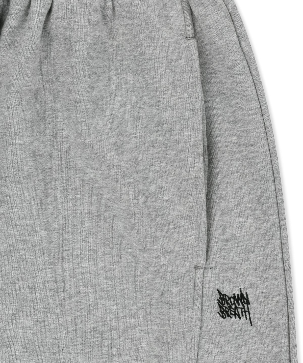 브라운브레스(BROWNBREATH) BB EAGLE GRAPHIC SHORTS - MELANGE GREY