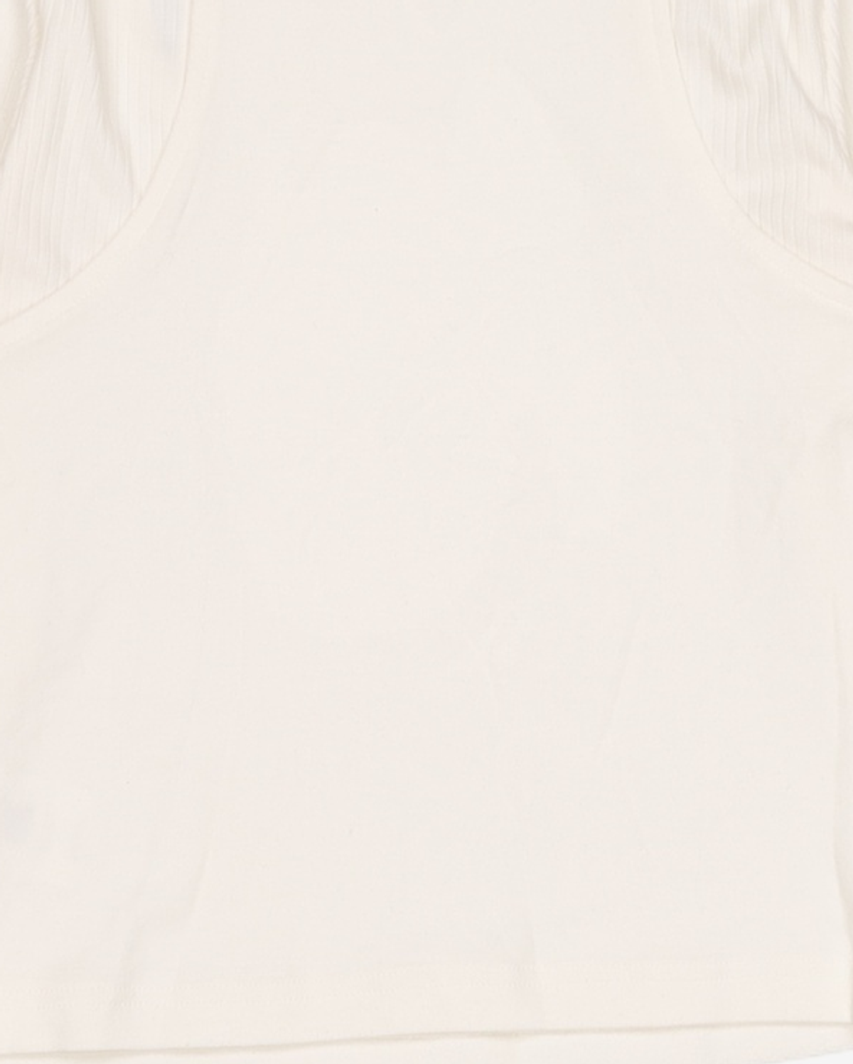 네이비 카운티(NAVY COUNTY) Slim Cut-out Top [Ecru] FREE