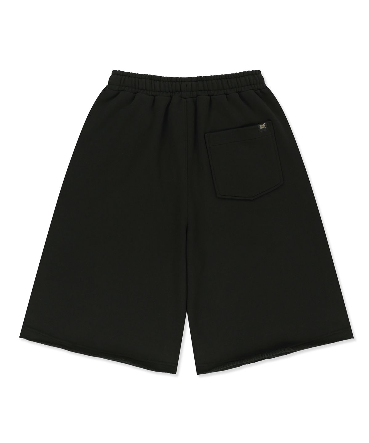브라운브레스(BROWNBREATH) BERMUDA CIRCLE SHORTS - BLACK