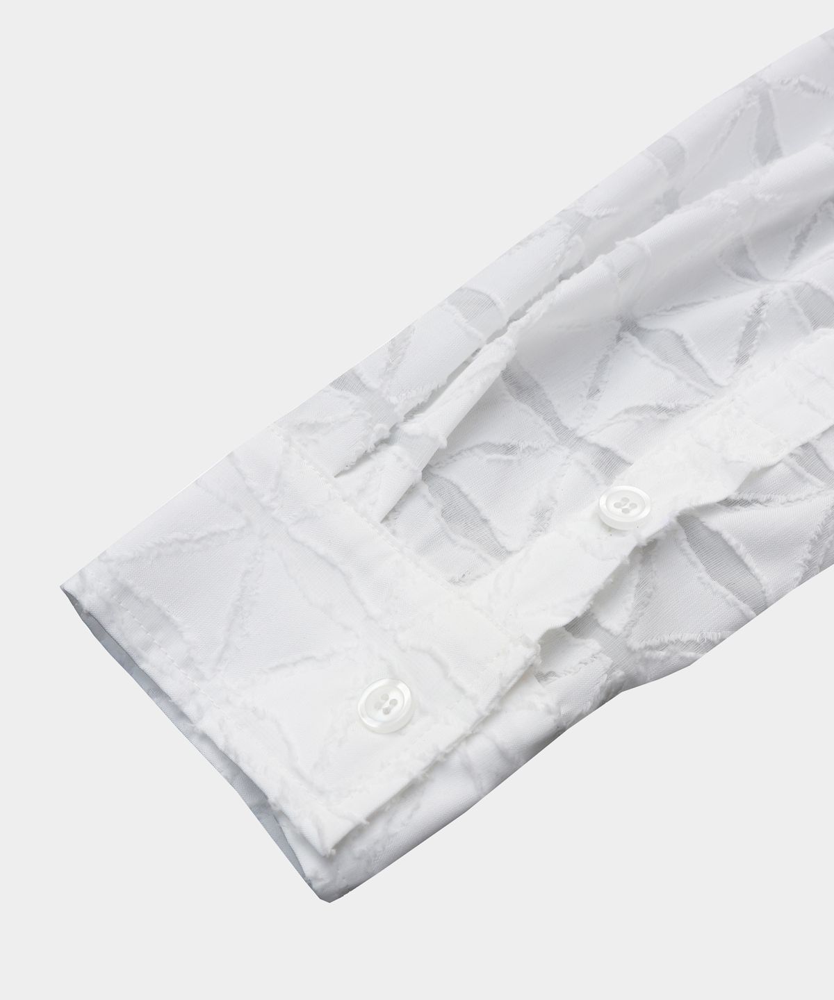 키류(KIRYU) PRISM CUT OFF SHIRT_SPACE WHITE