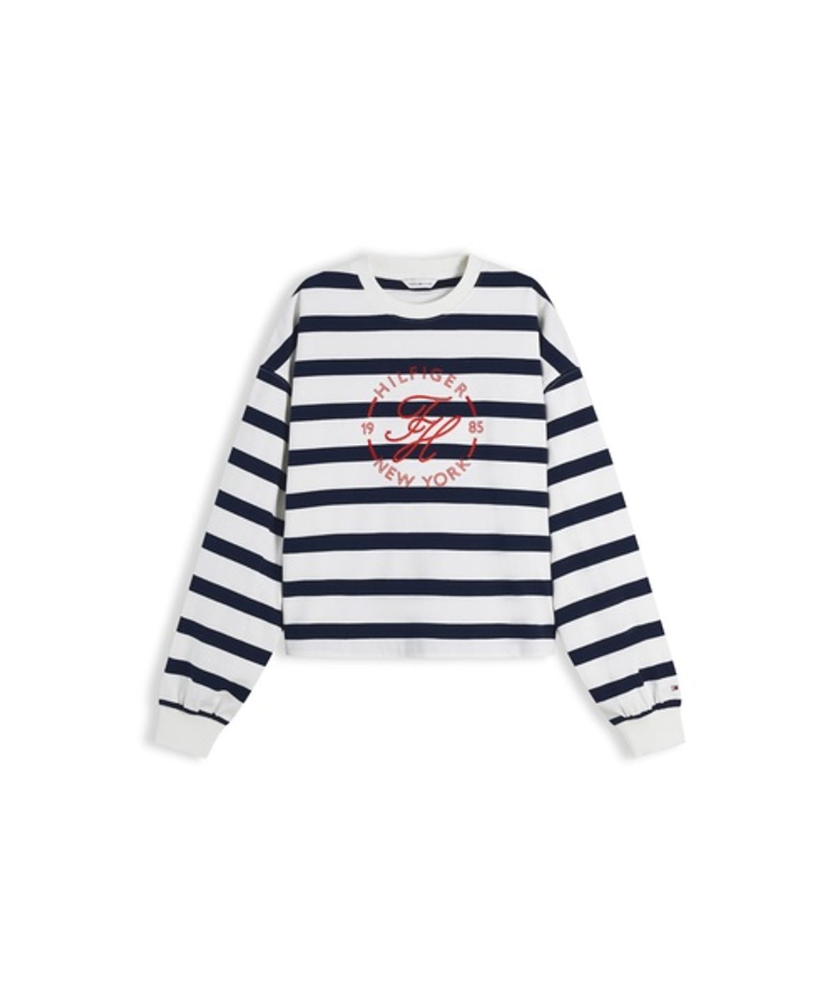 타미힐피거(TOMMY HILFIGER) 라운달 크루넥 롱 슬리브 티셔츠