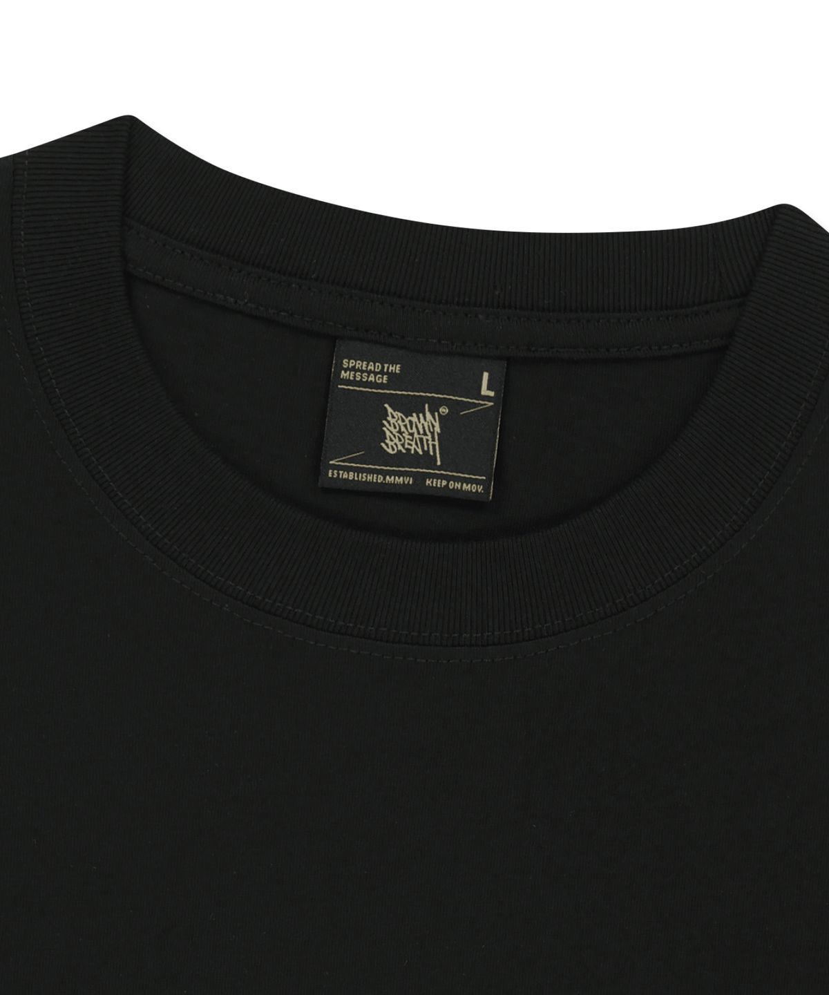 브라운브레스(BROWNBREATH) MOTO ARCH TEE - BLACK