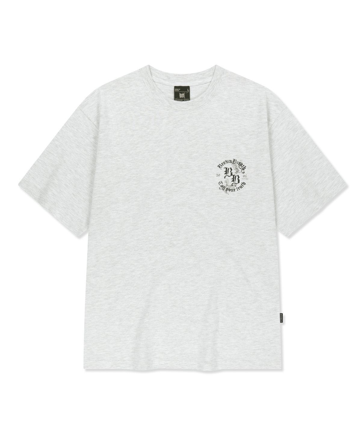 브라운브레스(BROWNBREATH) CIRCLE EAGLE TEE - ASH