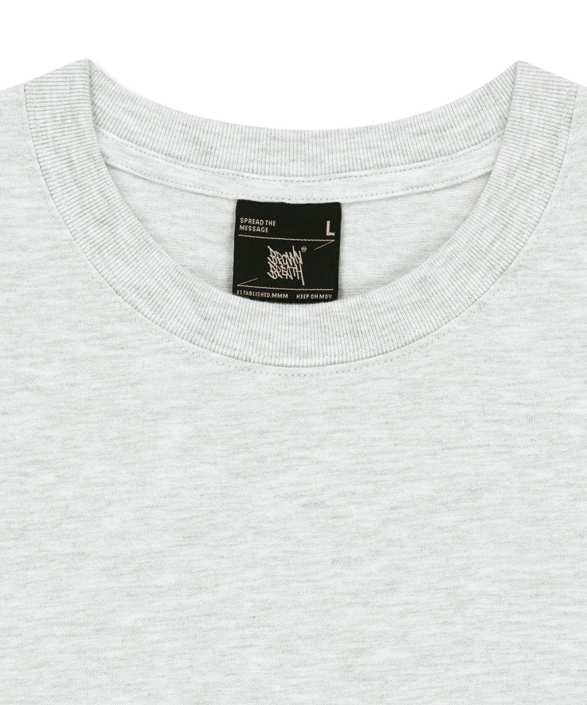 브라운브레스(BROWNBREATH) CIRCLE EAGLE TEE - ASH