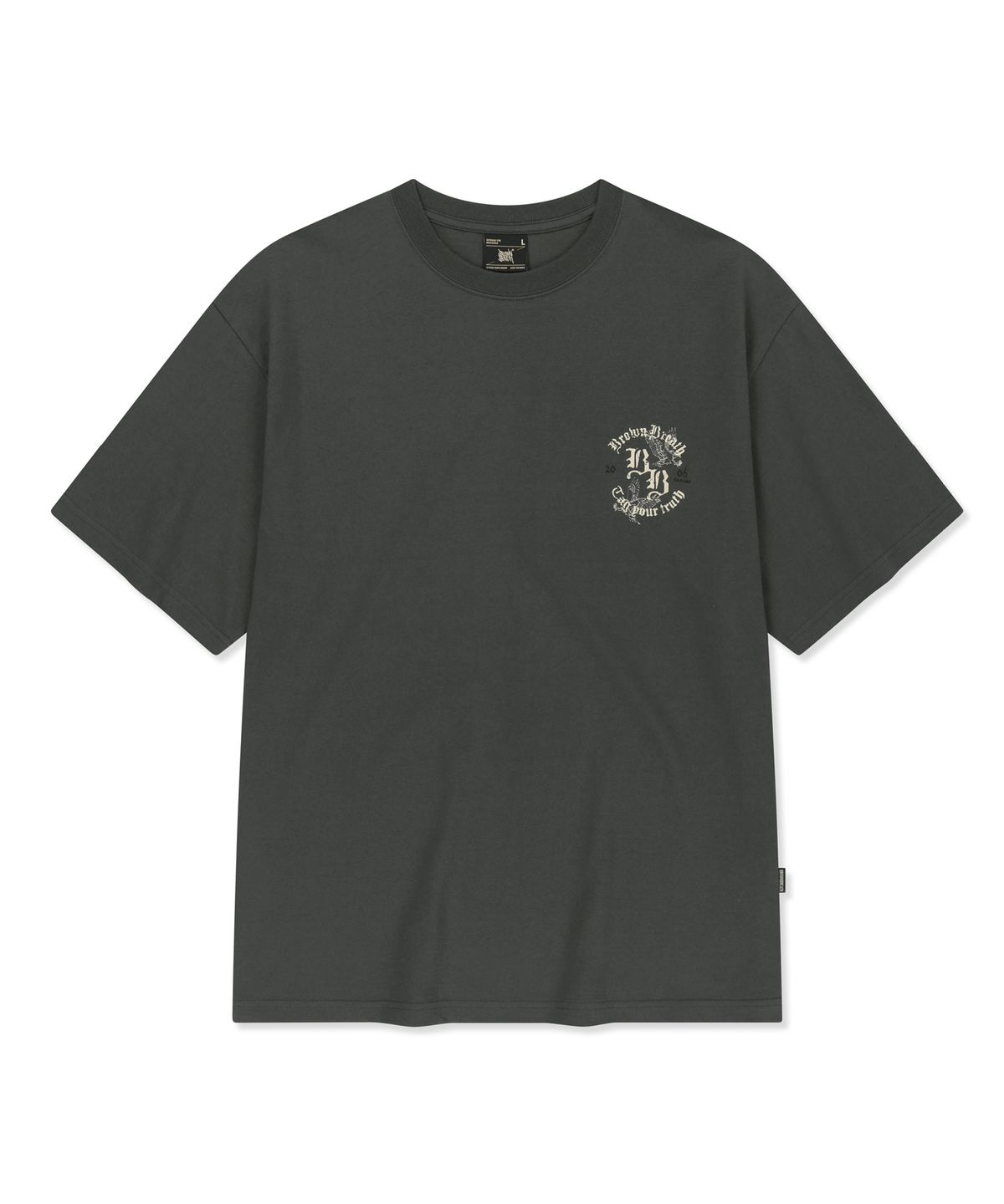브라운브레스(BROWNBREATH) CIRCLE EAGLE TEE - CHARCOAL